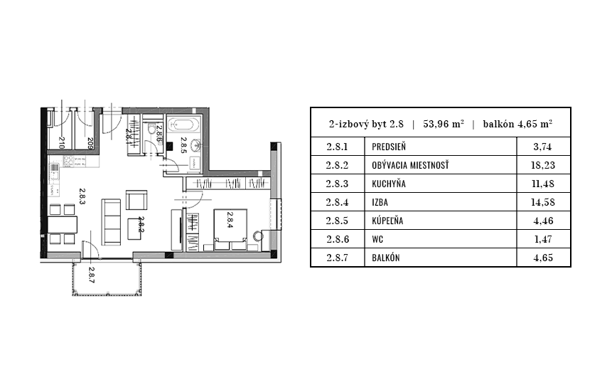 Egidius Residence - 2.8 - Pôdorys