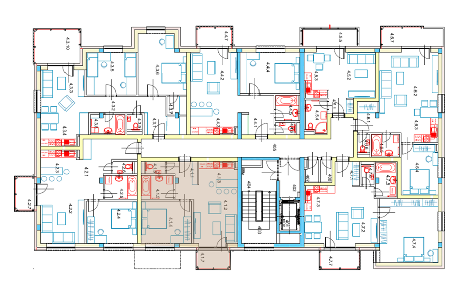 Egidius Residence - 4.1 - Pôdorys