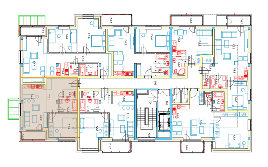 Egidius Residence - 7.2 - Pôdorys