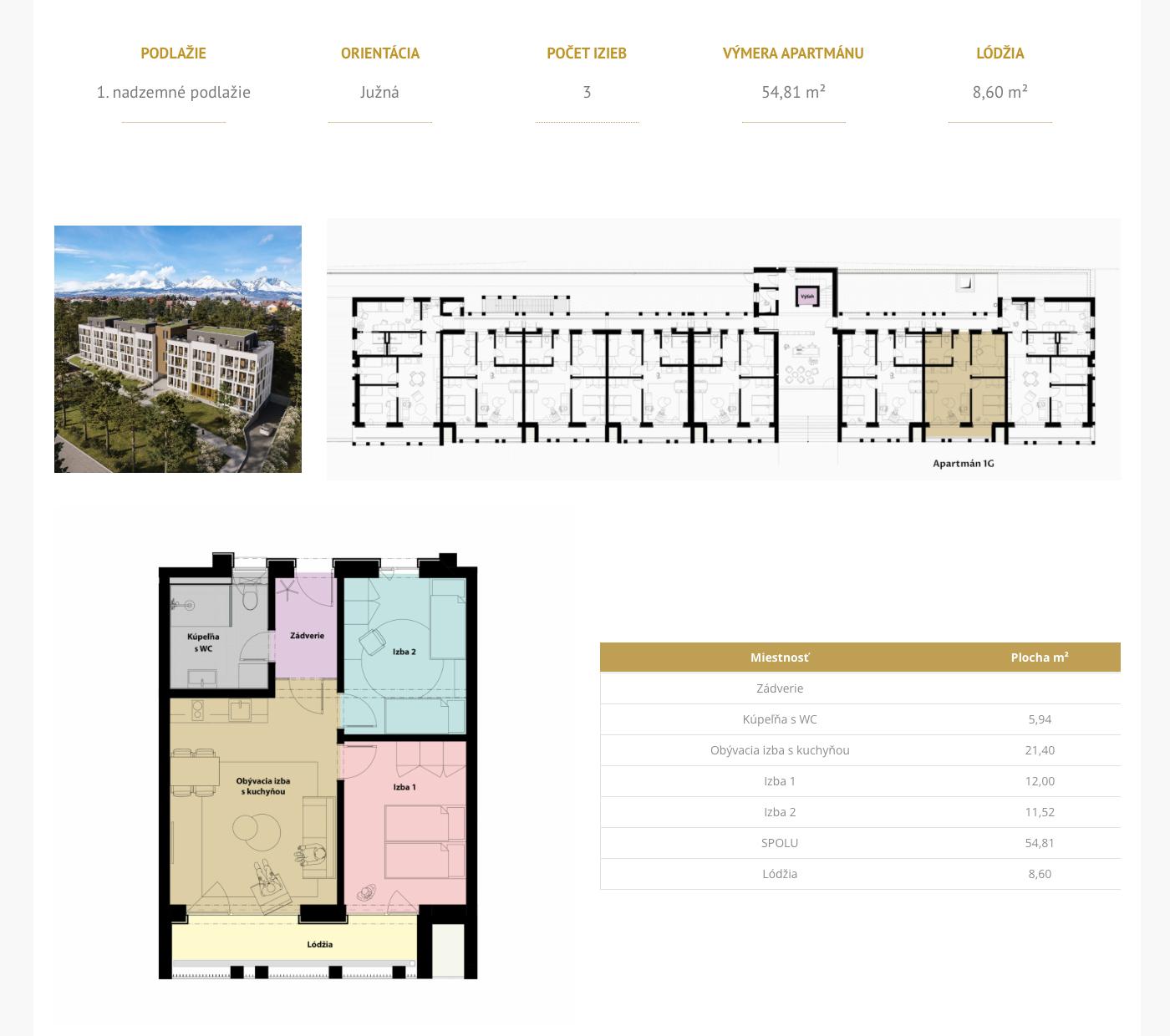 Gréb Park - 1G - Pôdorys