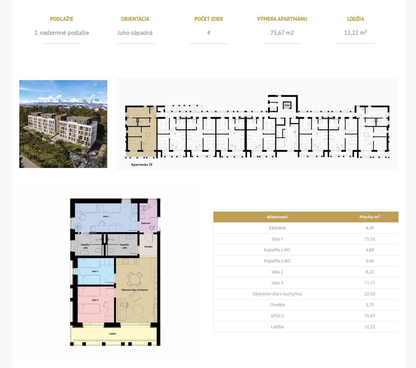 Gréb Park - 2E - Pôdorys