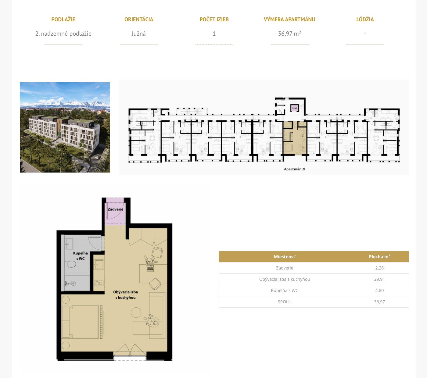 Gréb Park - 2I - Pôdorys