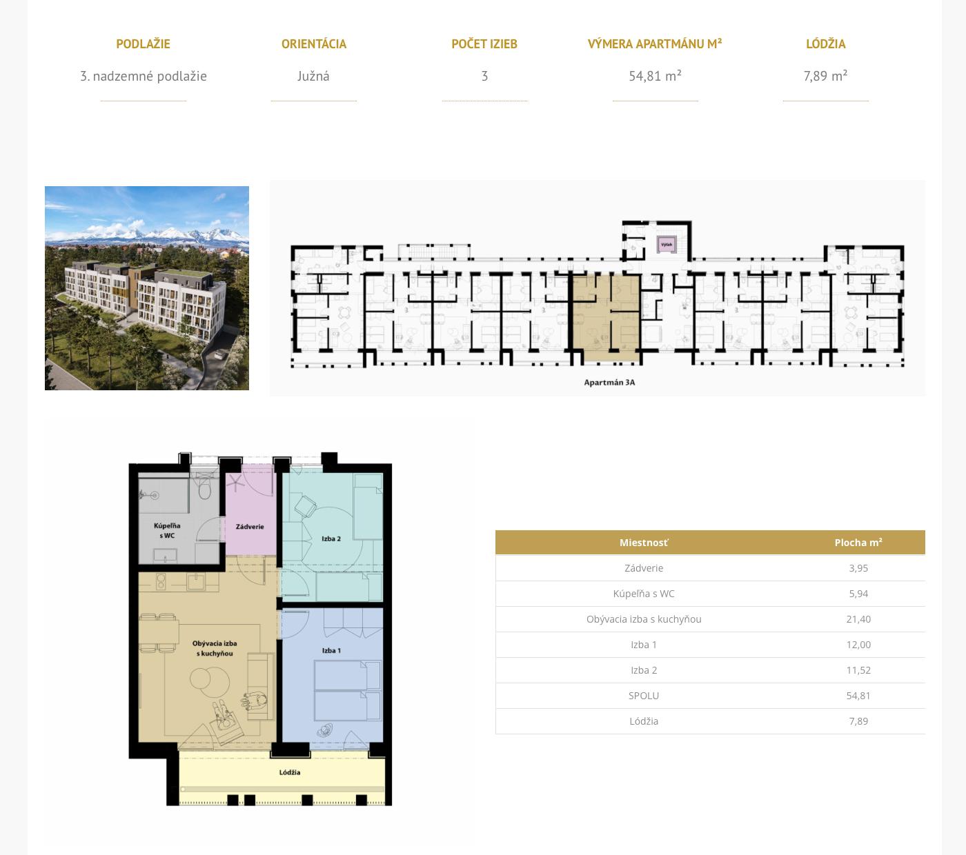 Gréb Park - 3A - Pôdorys