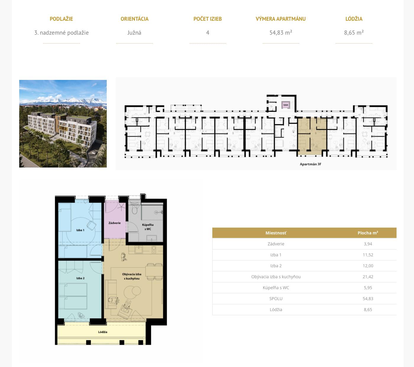 Gréb Park - 3F - Pôdorys