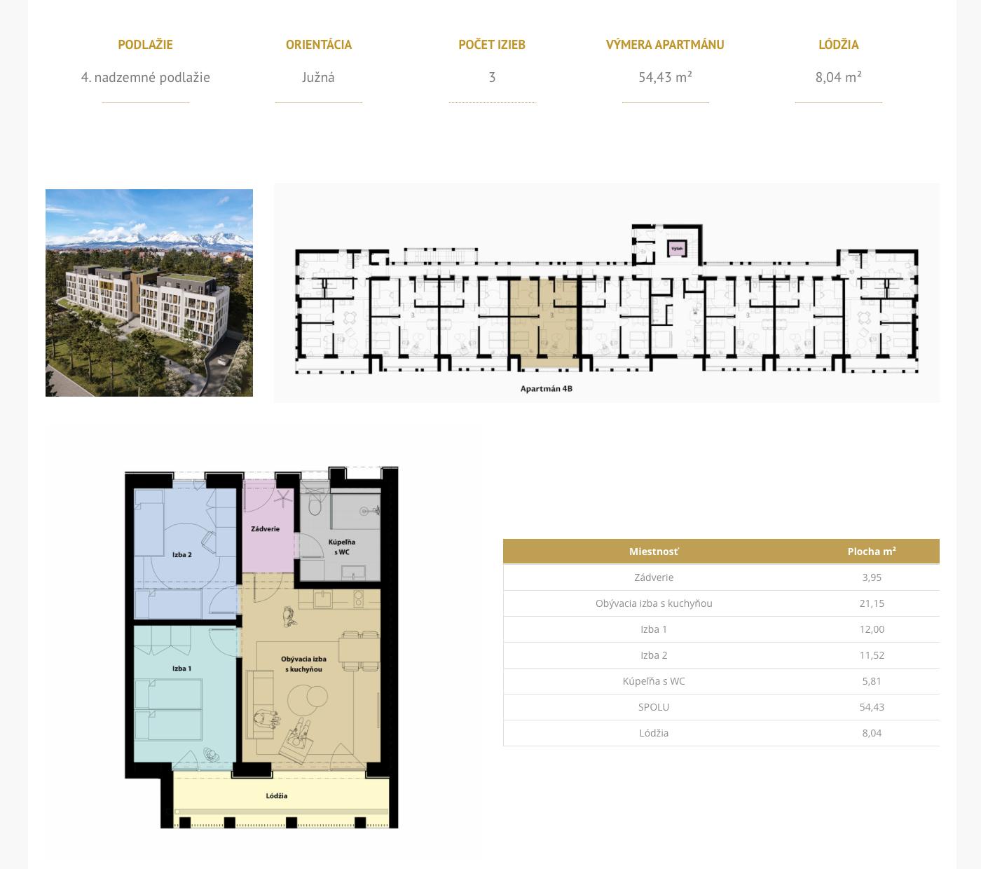 Gréb Park - 4B - Pôdorys