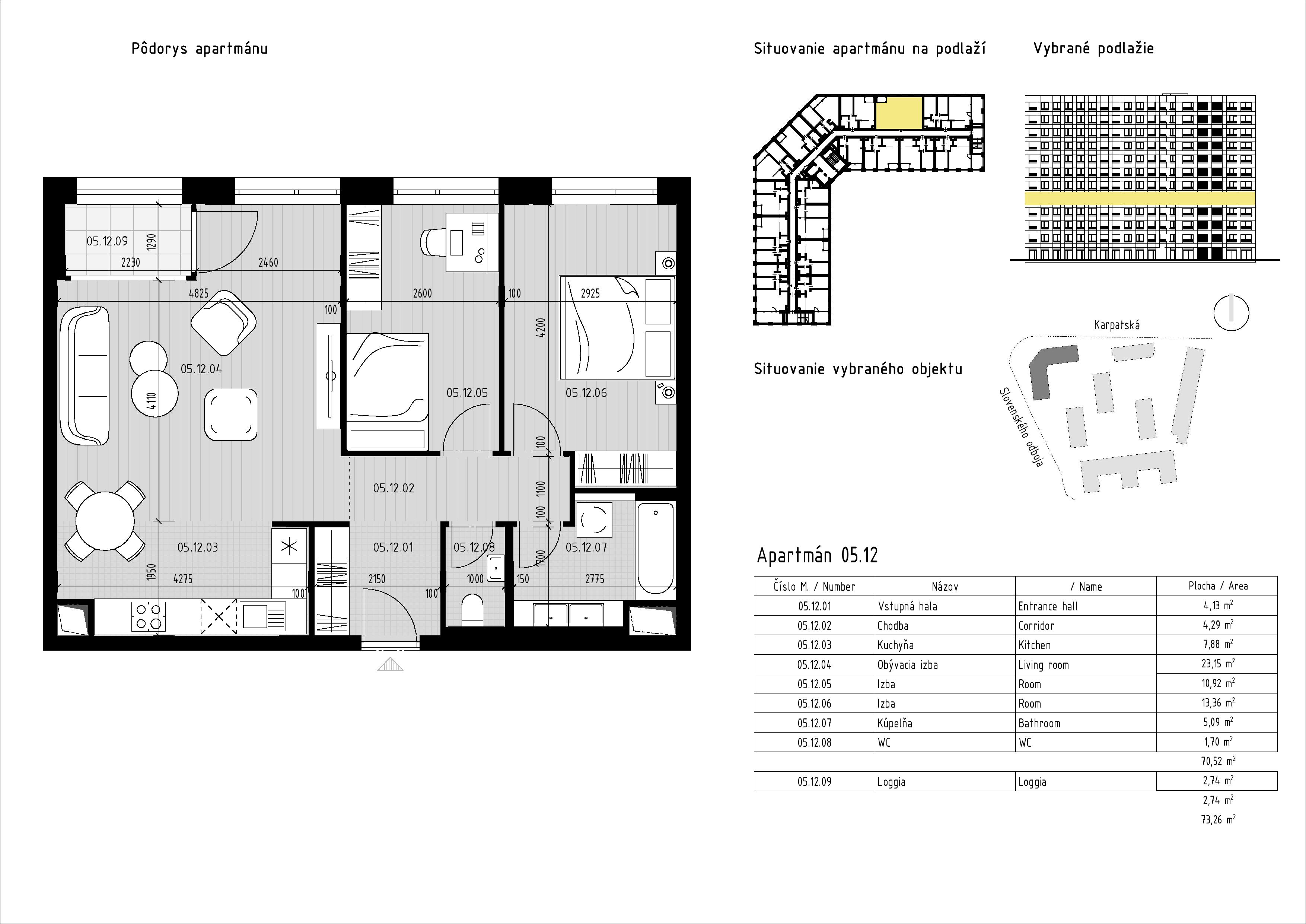 Karpatská Residence - 5.12 - Pôdorys