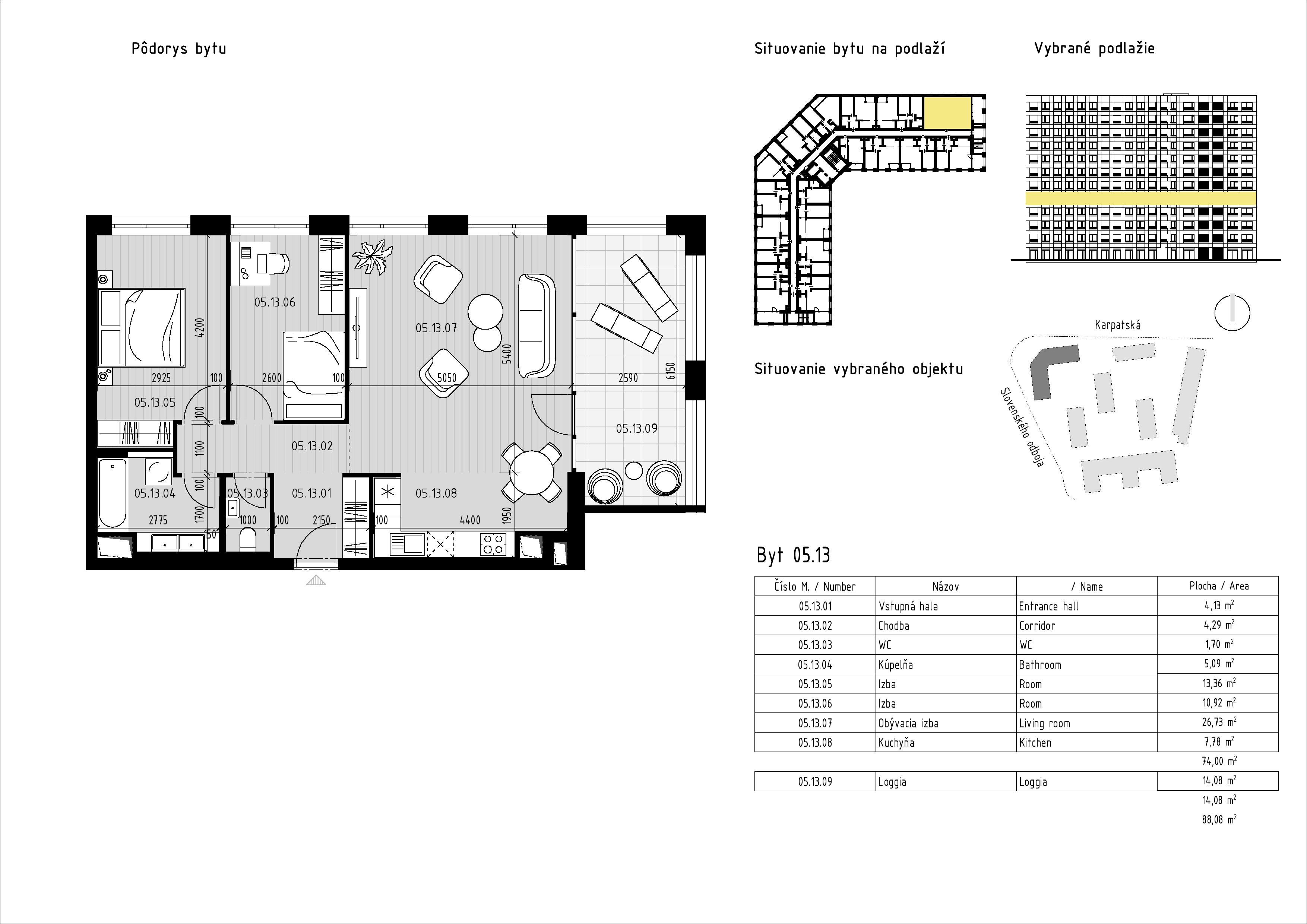 Karpatská Residence - 5.13 - Pôdorys