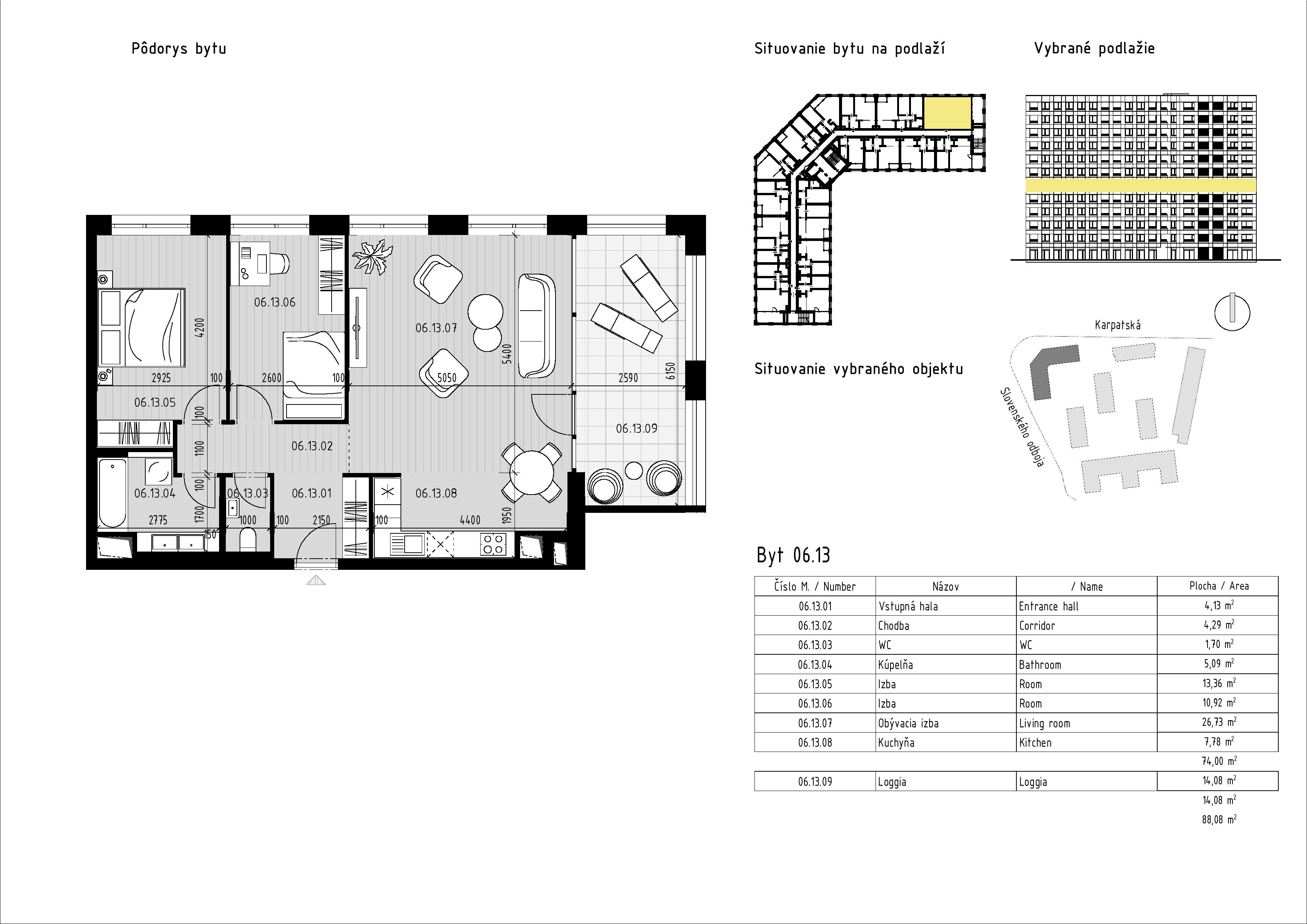 Karpatská Residence - 6.13 - Pôdorys