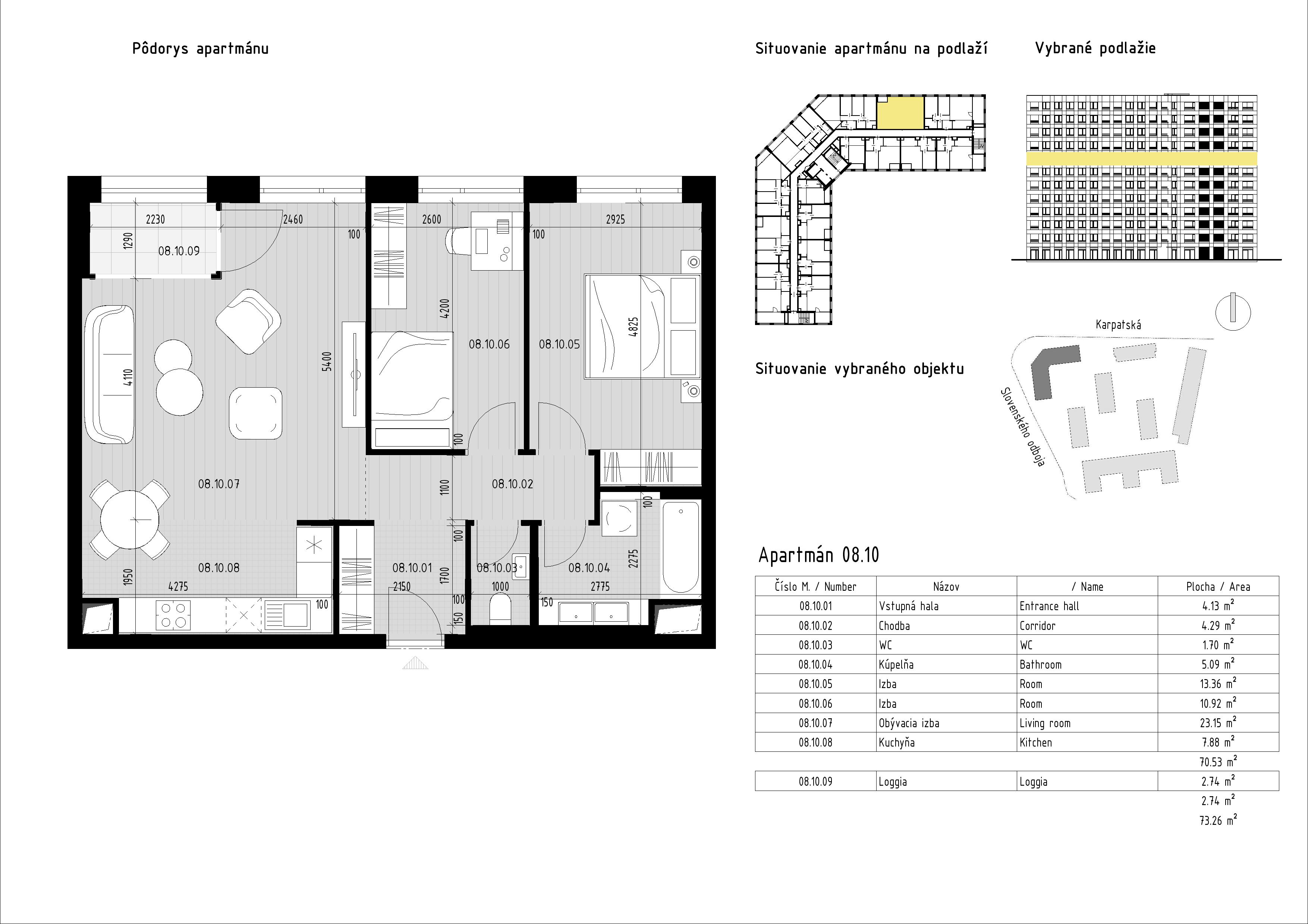 Karpatská Residence - 8.10 - Pôdorys