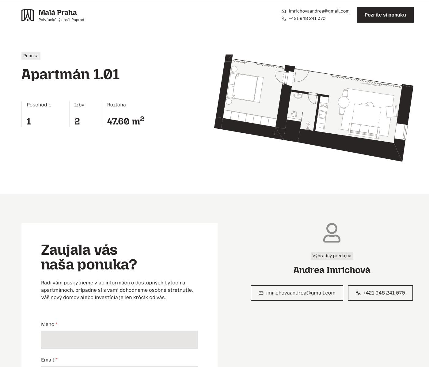 Malá Praha - 1.01 - Pôdorys