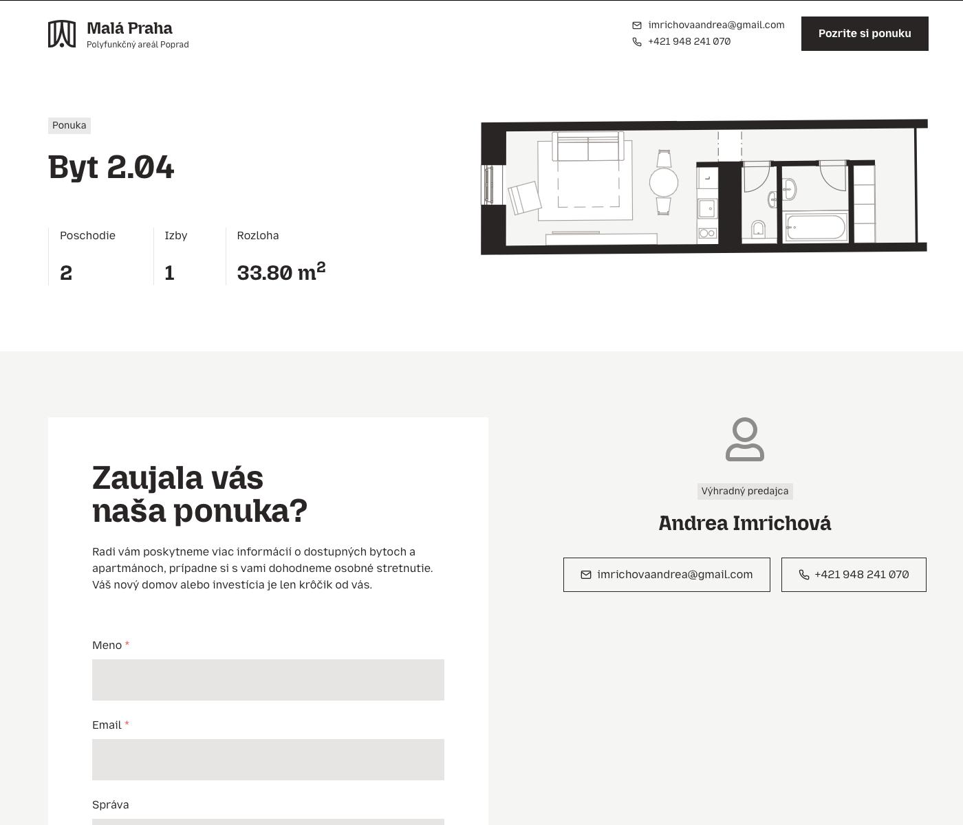 Malá Praha - 2.04 - Pôdorys