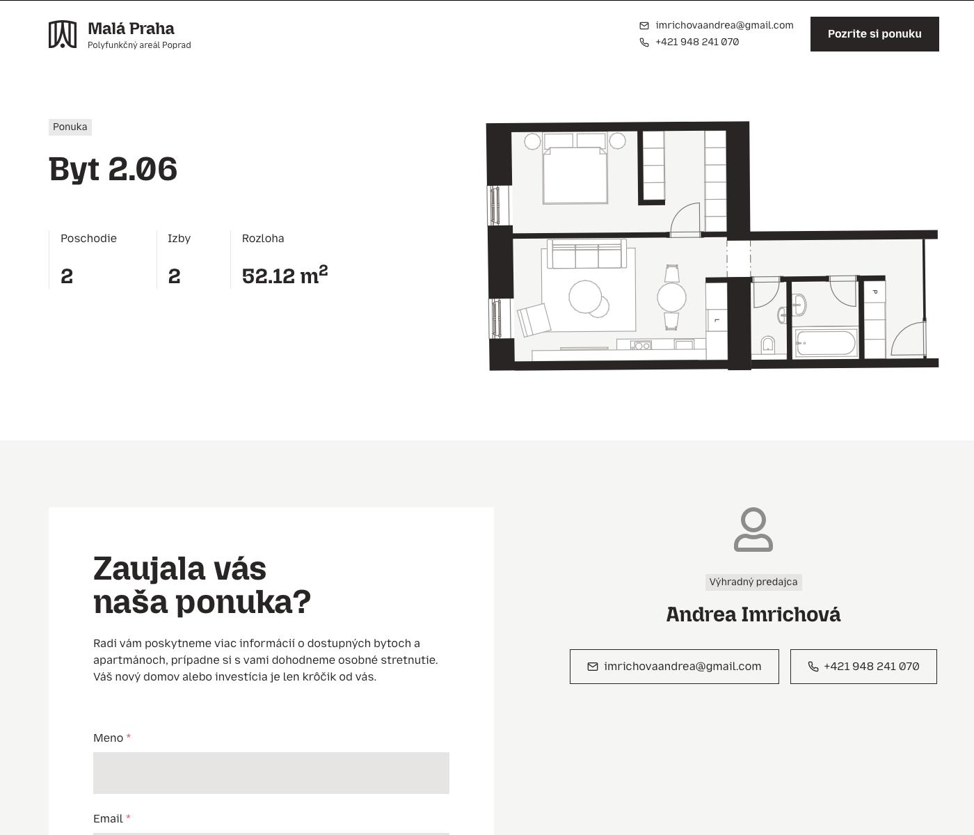 Malá Praha - 2.06 - Pôdorys