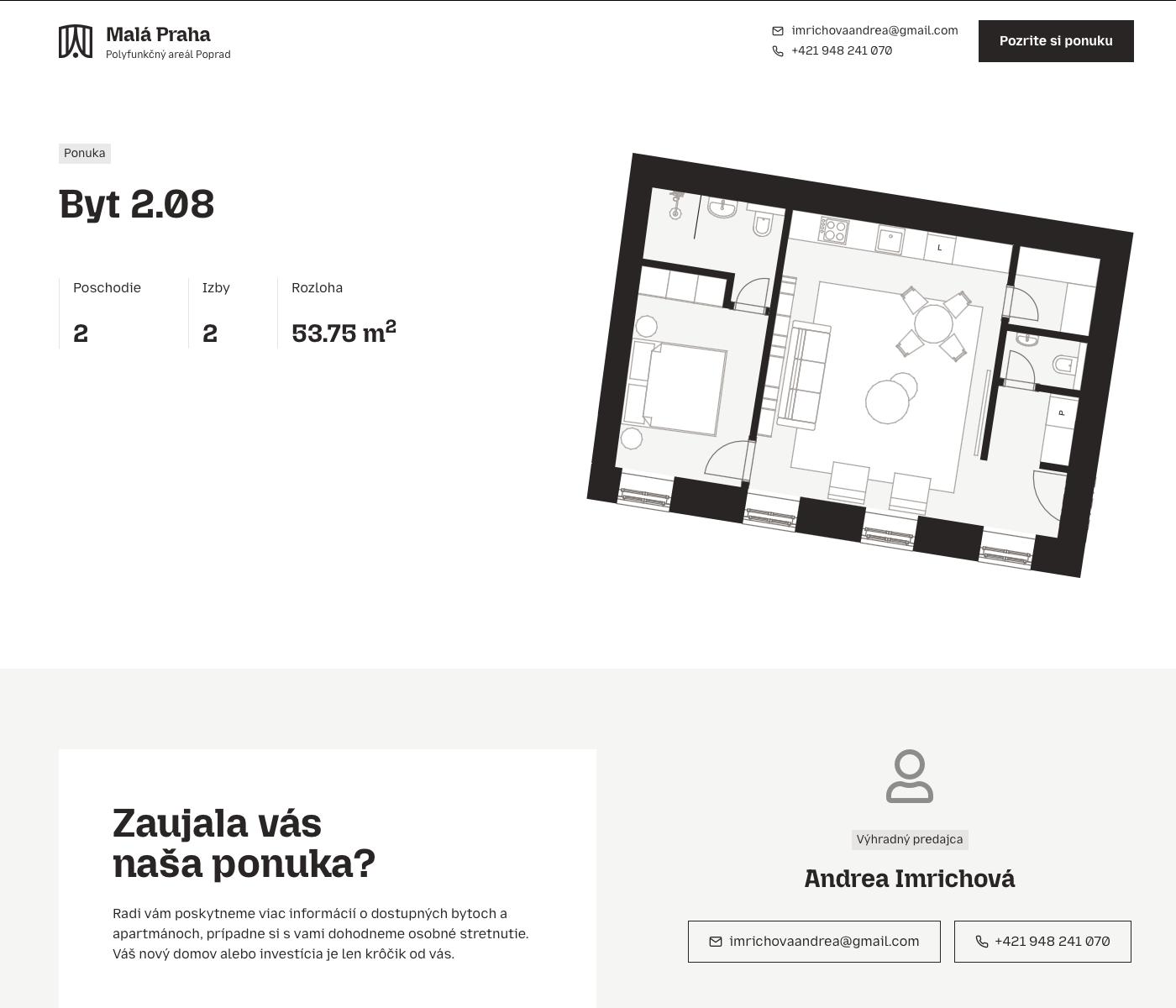 Malá Praha - 2.08 - Pôdorys