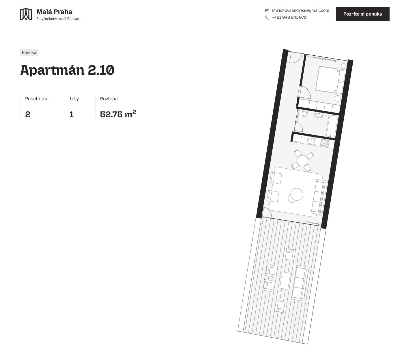 Malá Praha - 2.10 - Pôdorys