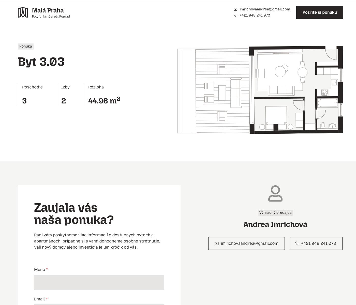 Malá Praha - 3.03 - Pôdorys