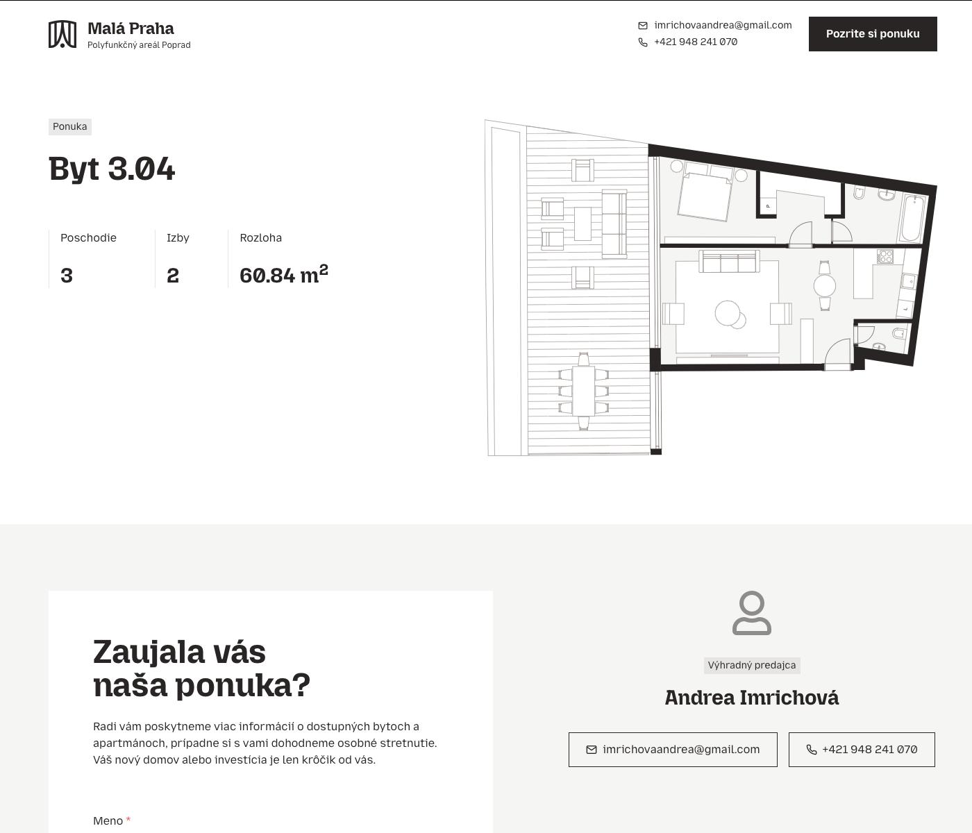 Malá Praha - 3.04 - Pôdorys