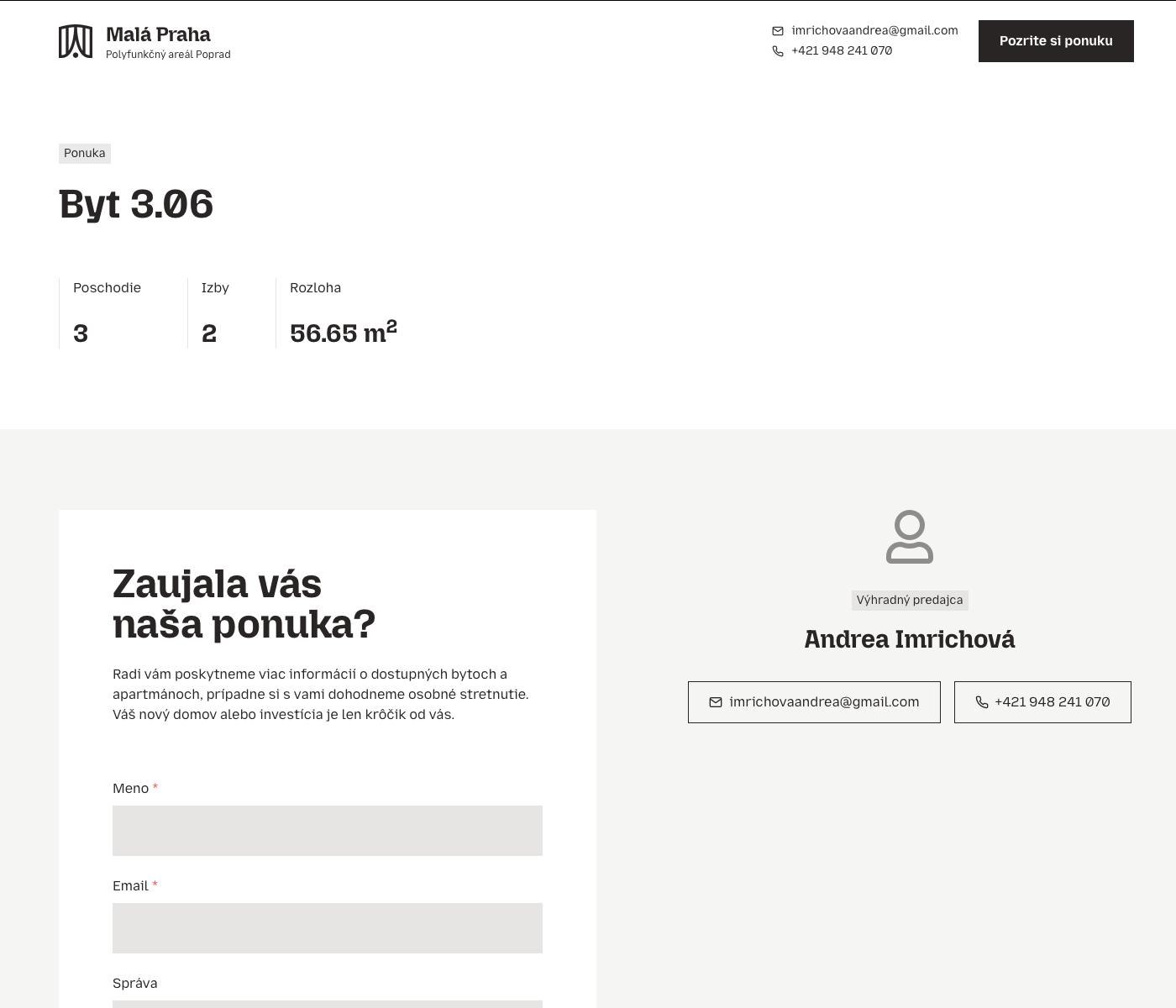 Malá Praha - 3.06 - Pôdorys