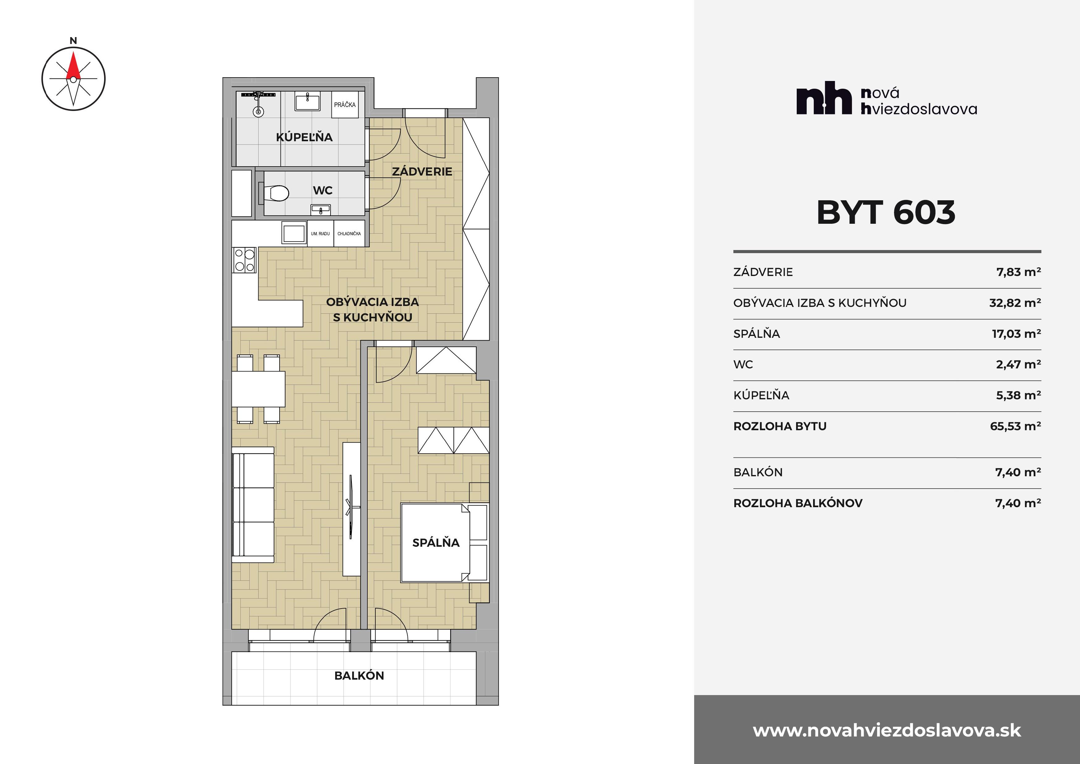 Nová Hviezdoslavova - 603 - Pôdorys