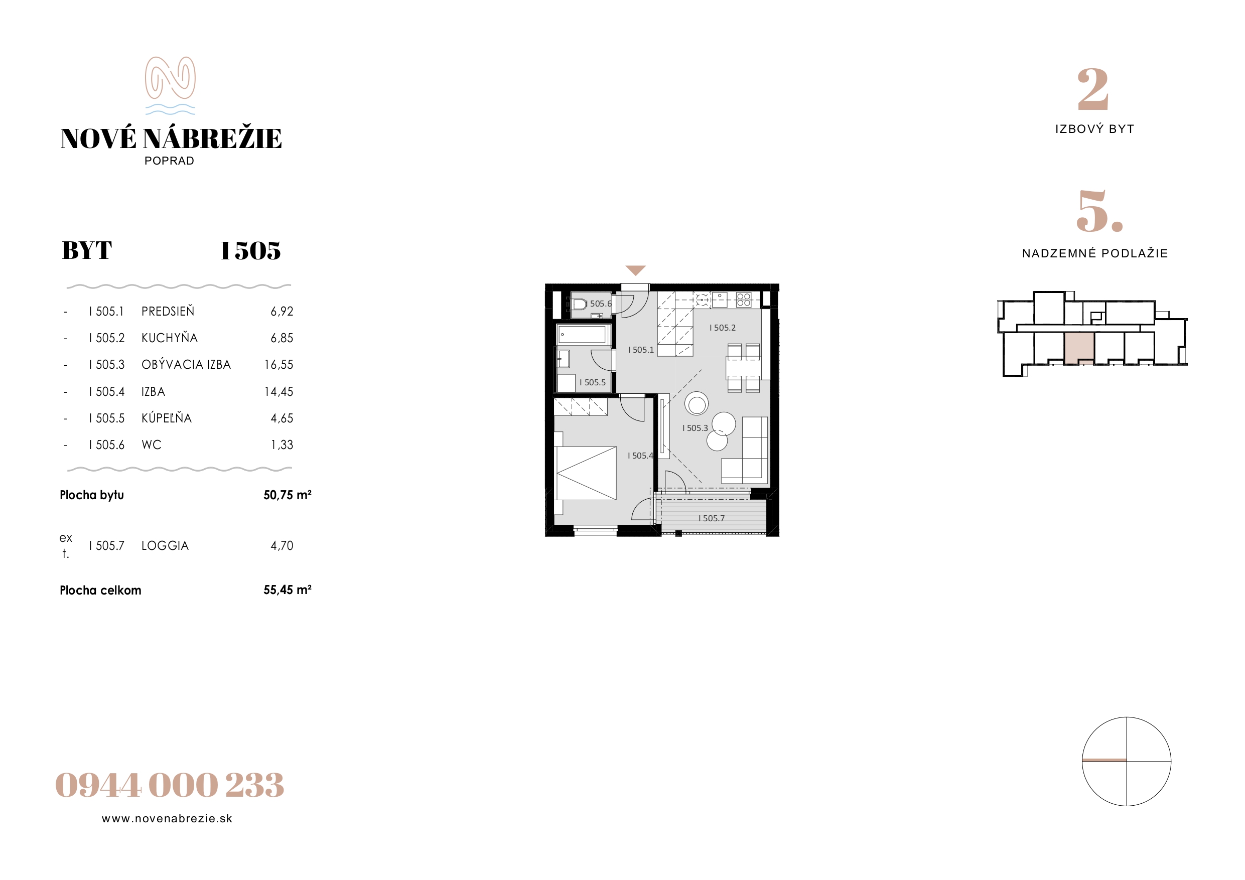 Nové Nábrežie - I505 - Pôdorys