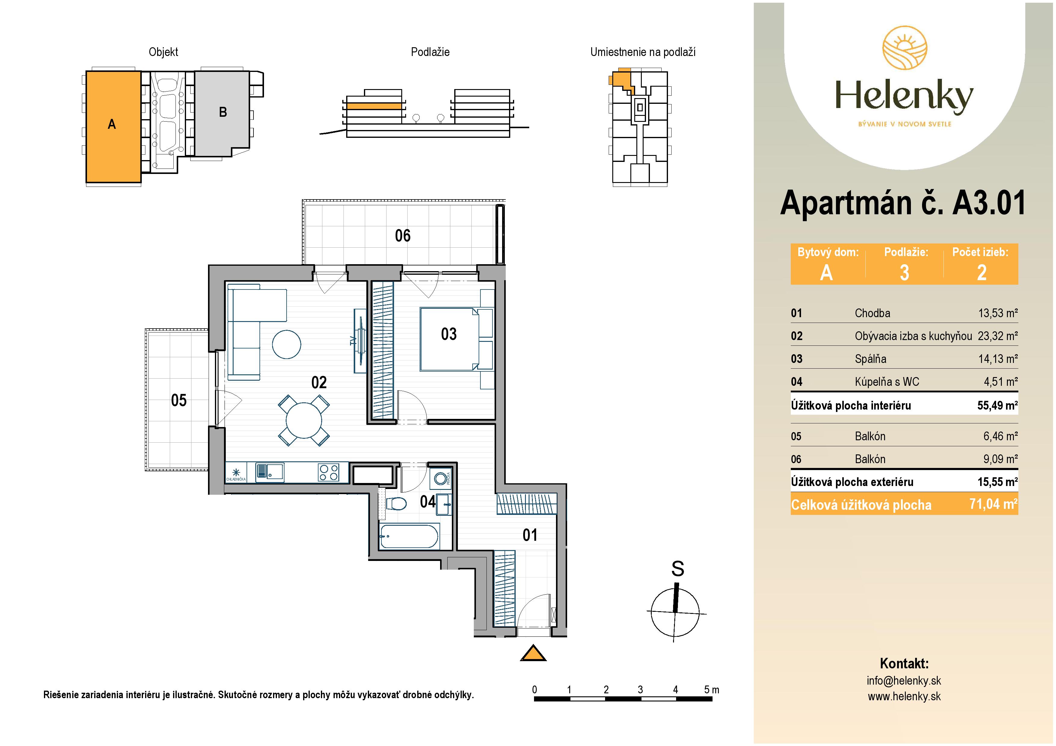 Helenky - A3.01 - Pôdorys