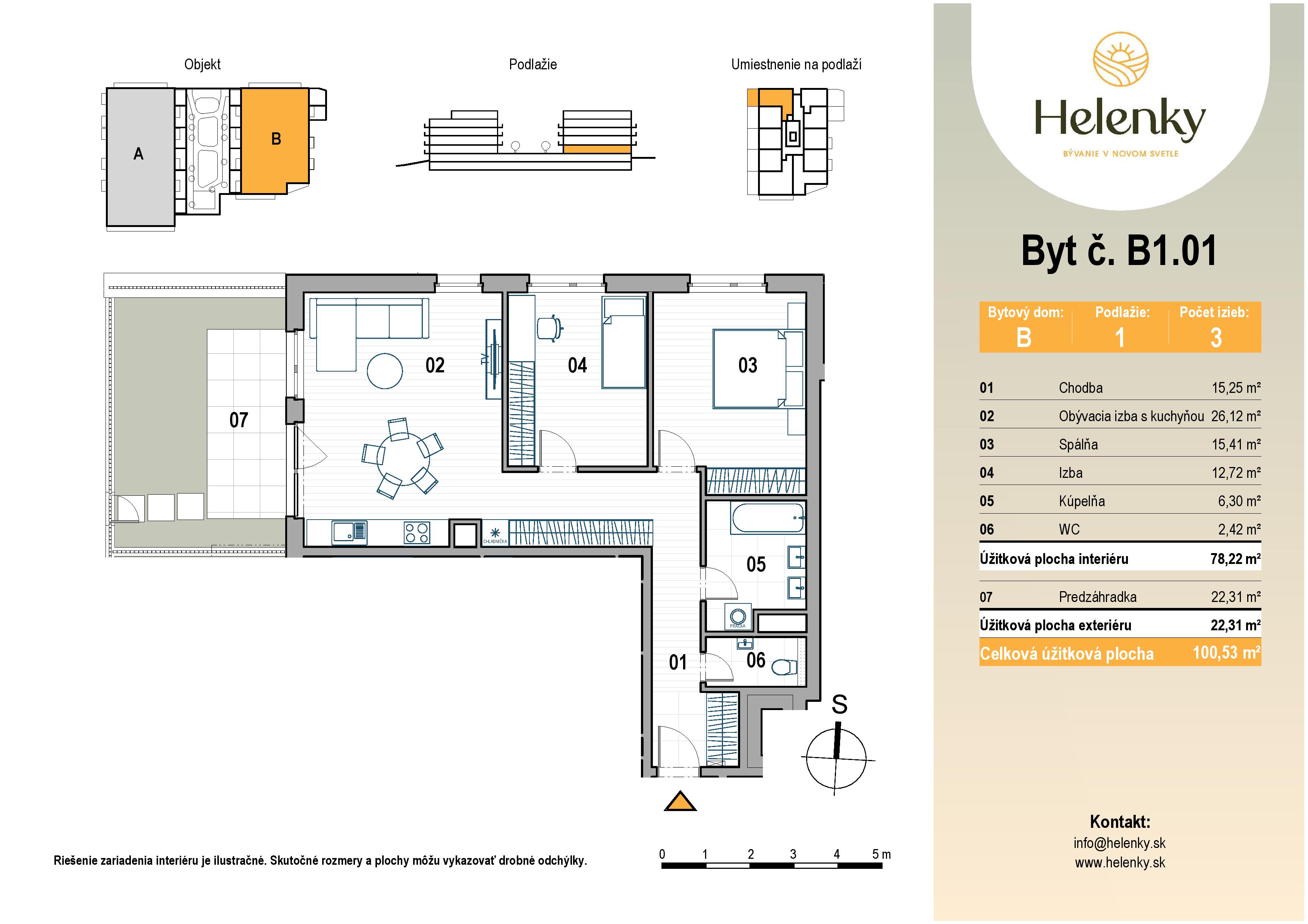 Helenky - B1.01 - Pôdorys