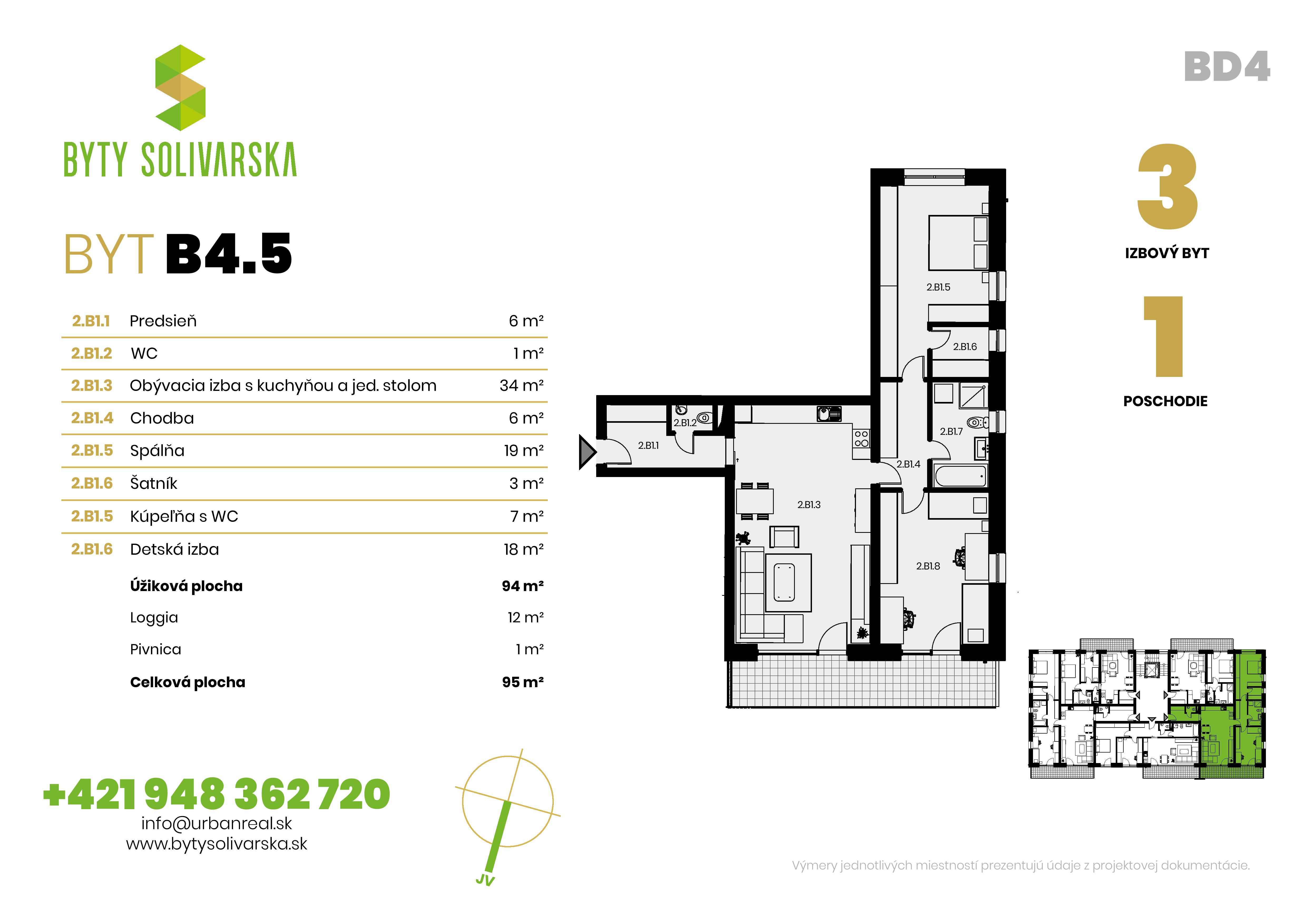 Solivarská - B4.5 - Pôdorys