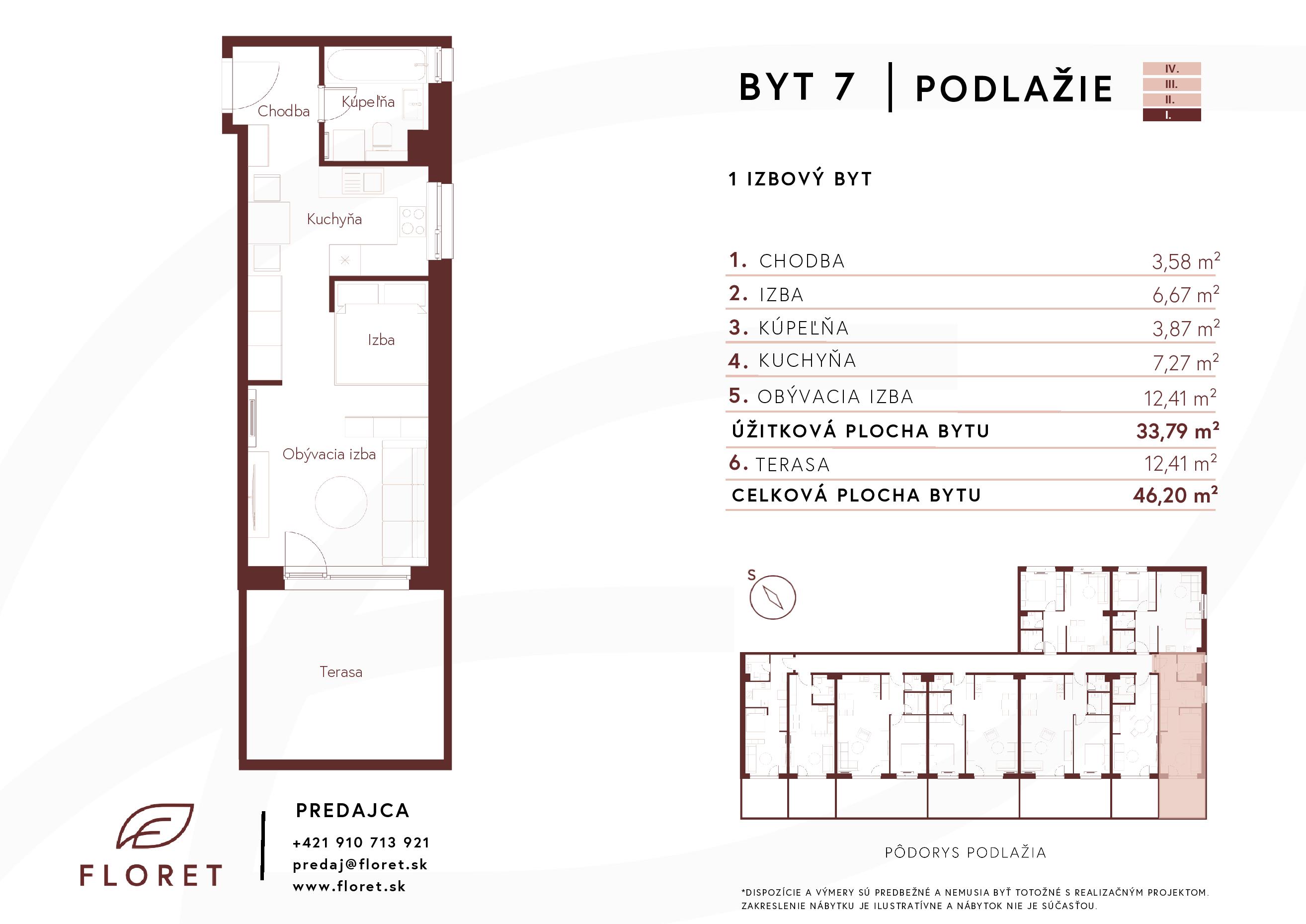 Floret - 107 - Pôdorys