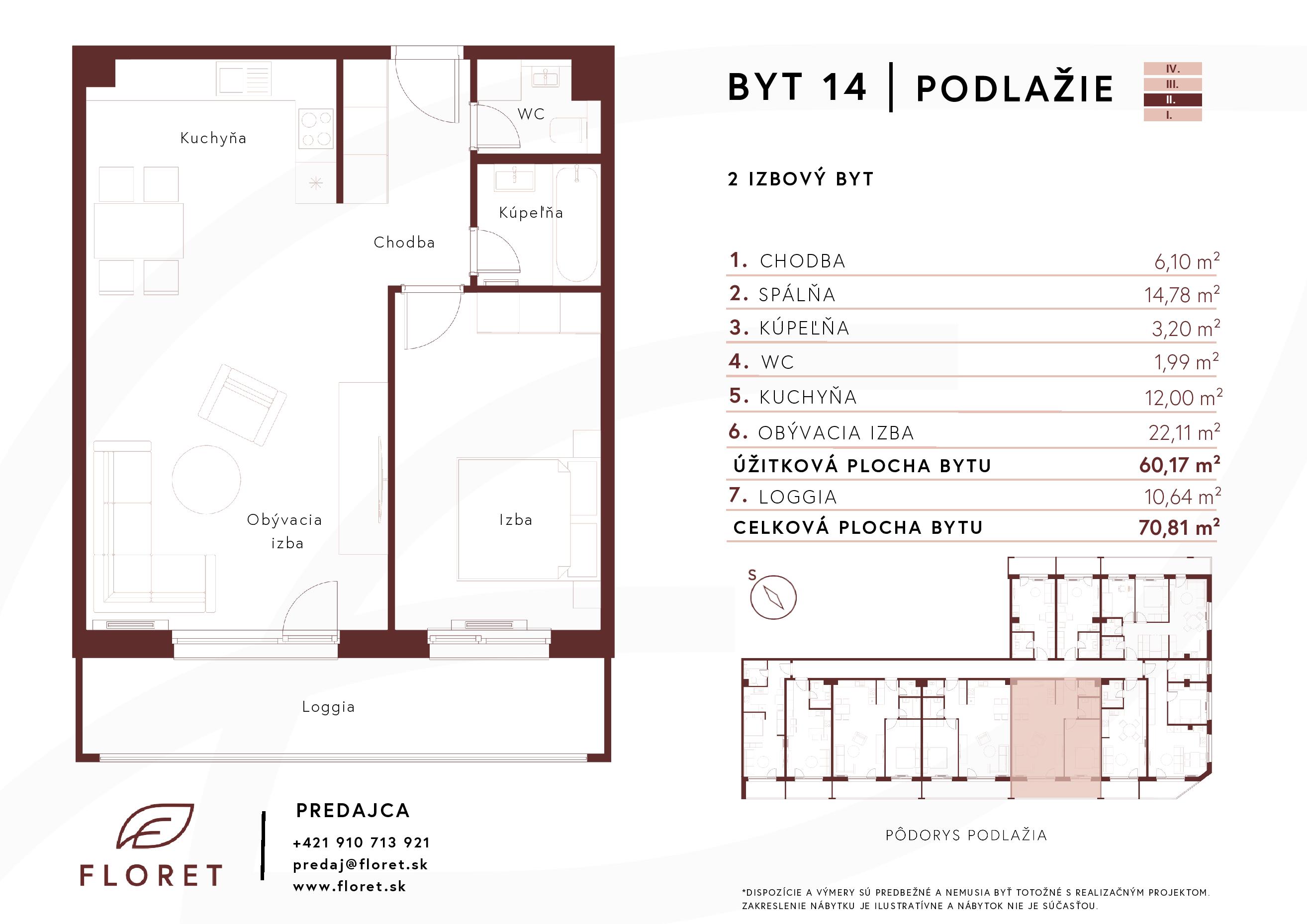 Floret - 205 - Pôdorys