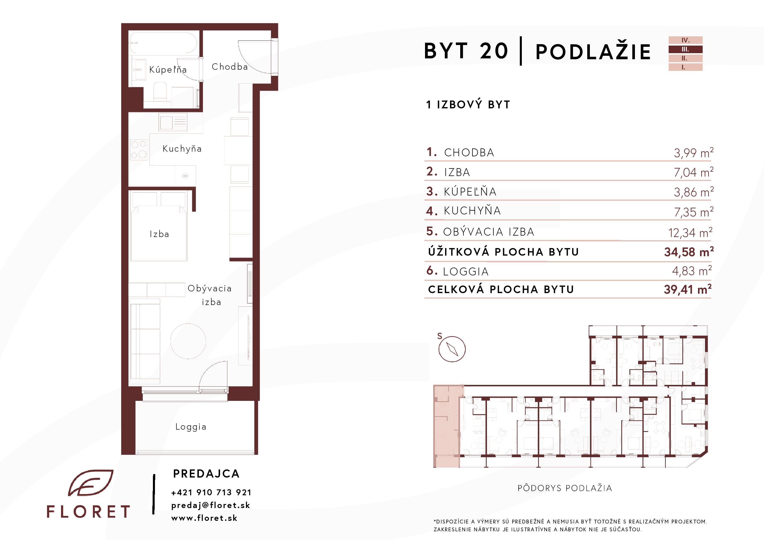 Floret - 301 - Pôdorys
