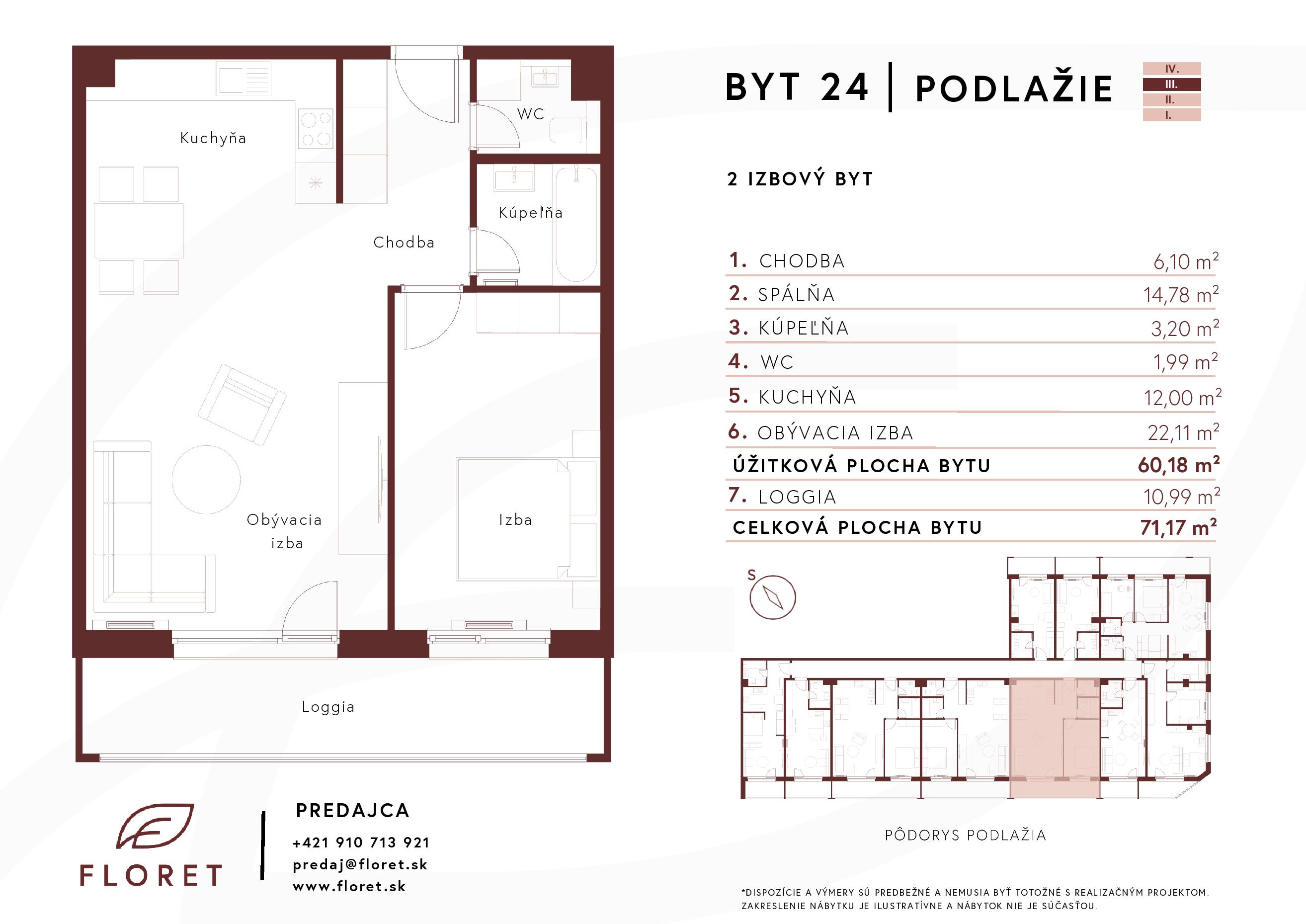 Floret - 305 - Pôdorys
