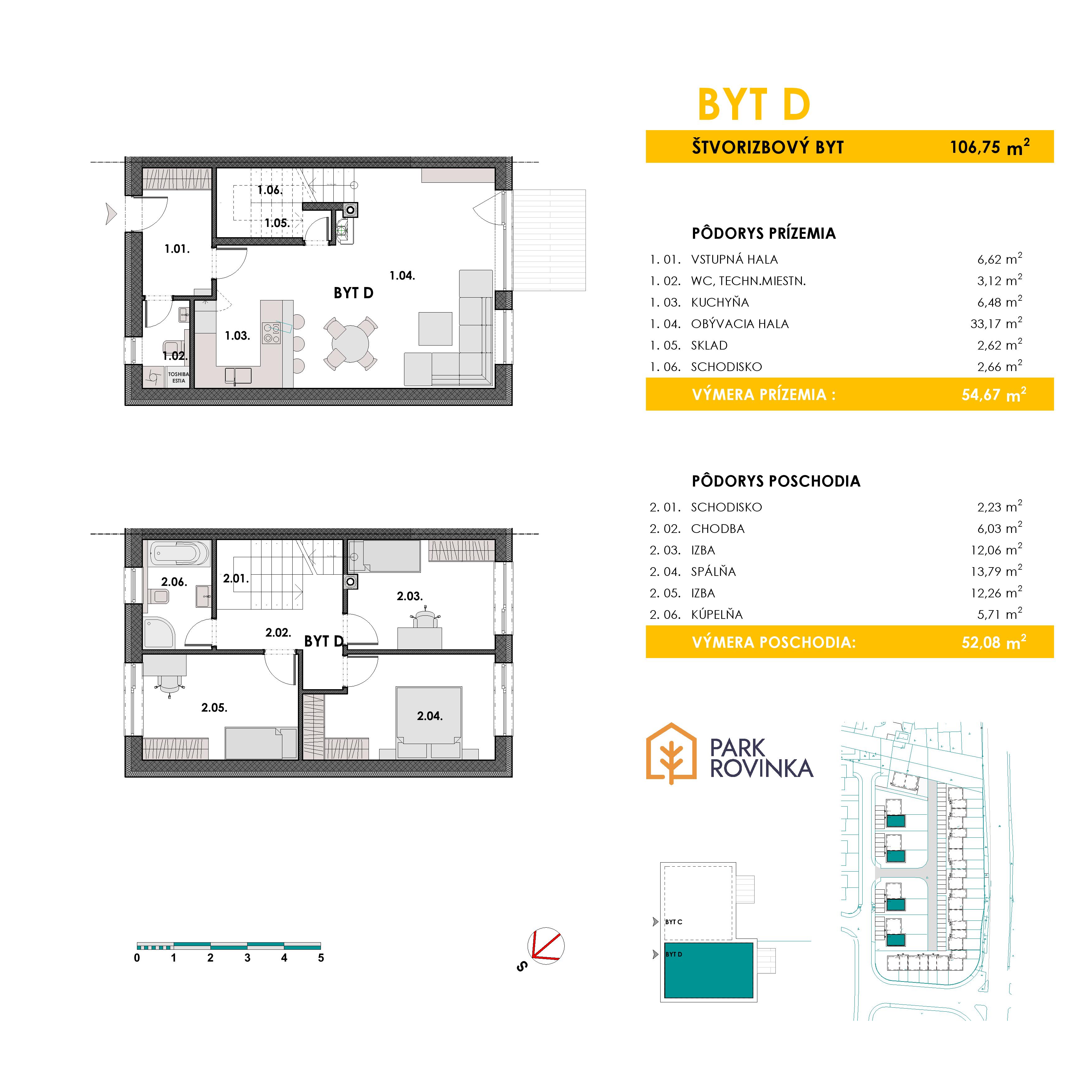 Park Rovinka - D.16. - Pôdorys