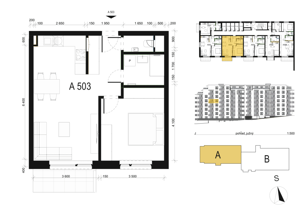 Hríby - A503 - Pôdorys