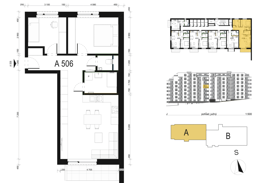 Hríby - A506 - Pôdorys