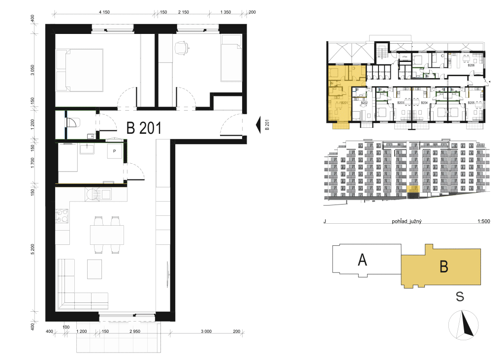 Hríby - B201 - Pôdorys