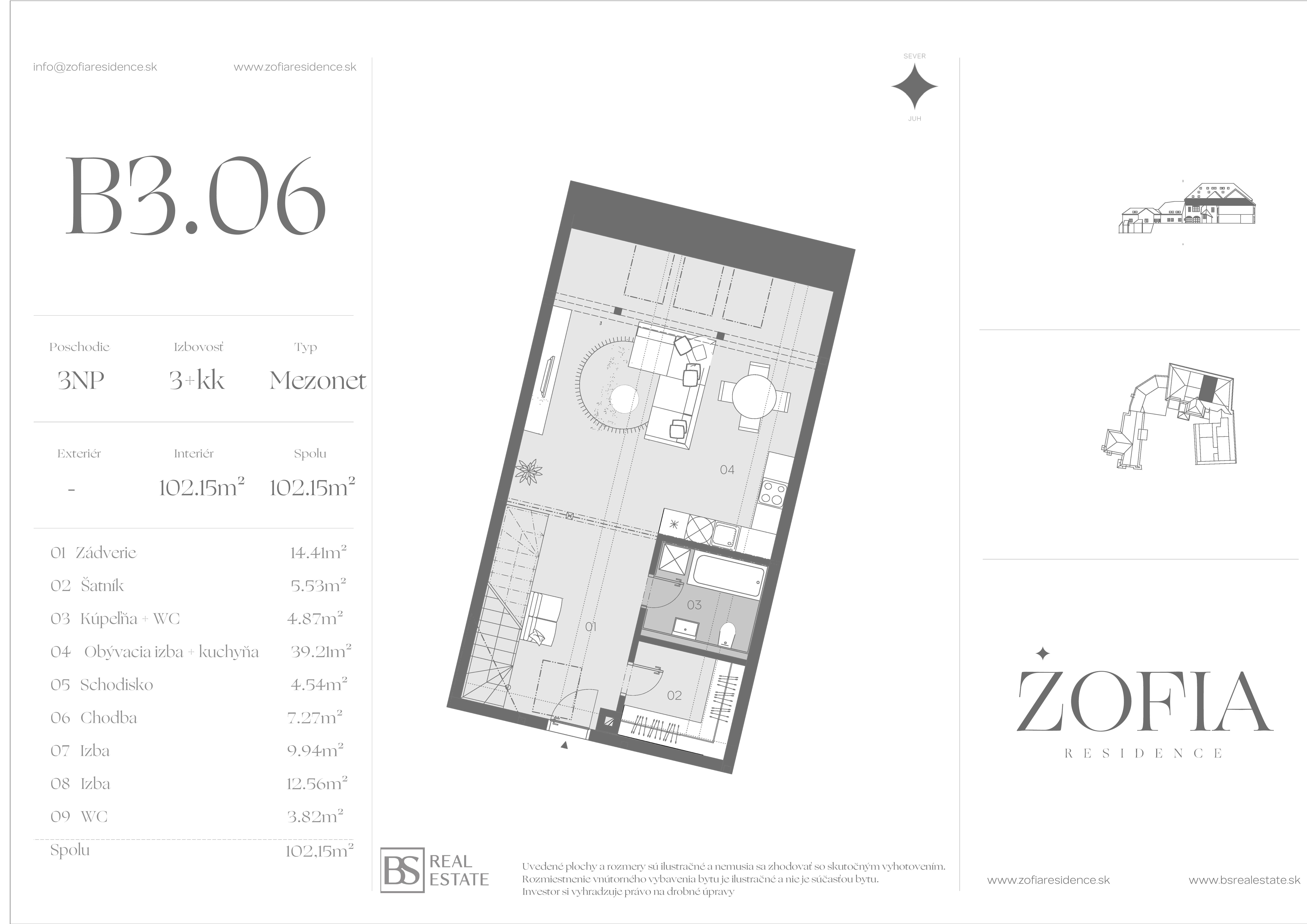 Žofia - B3.06 Mezonet B3.06 - Pôdorys