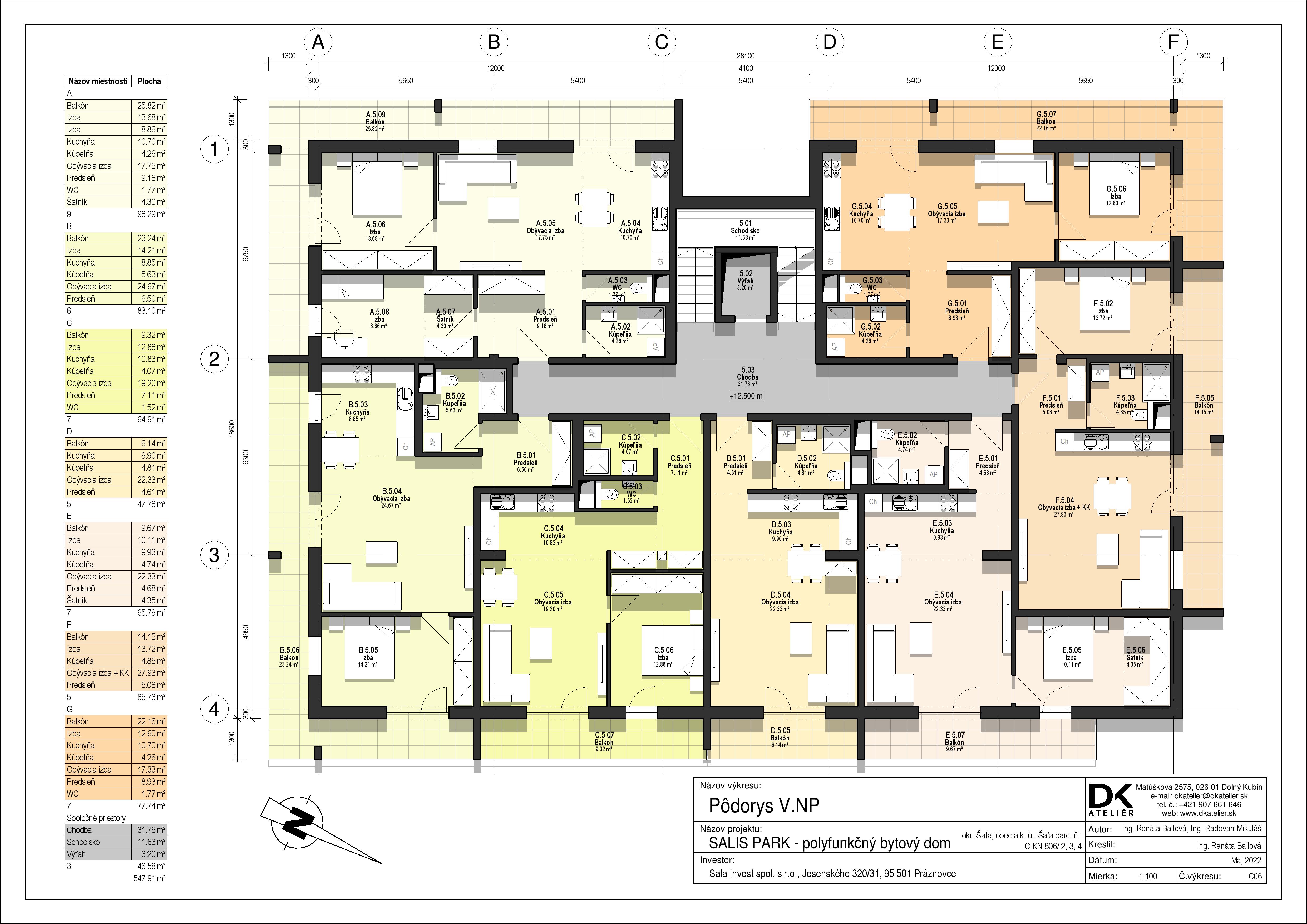 Salis Park - E.5 - Pôdorys