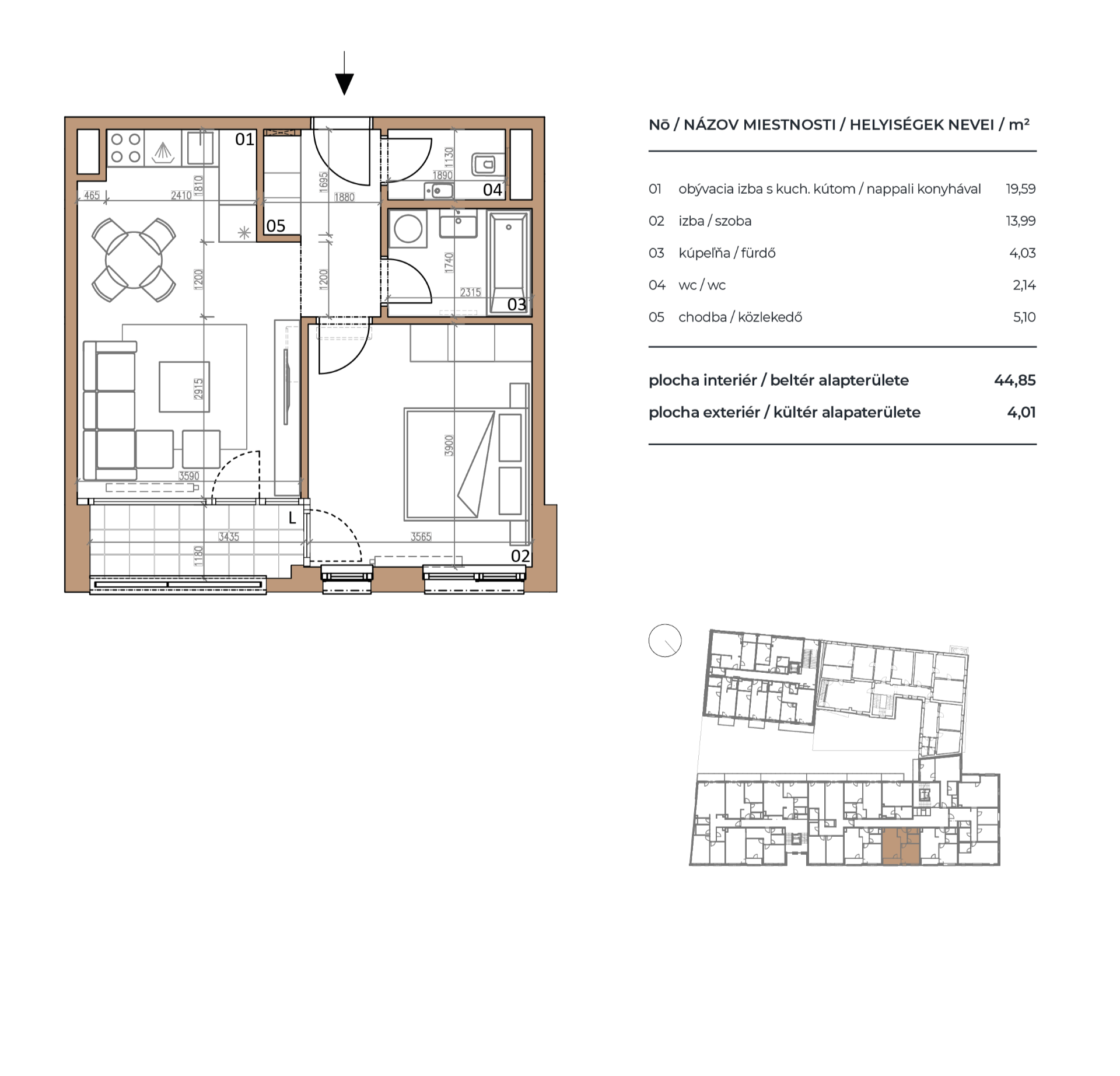 Pri Radnici - A1.3-04 - Pôdorys