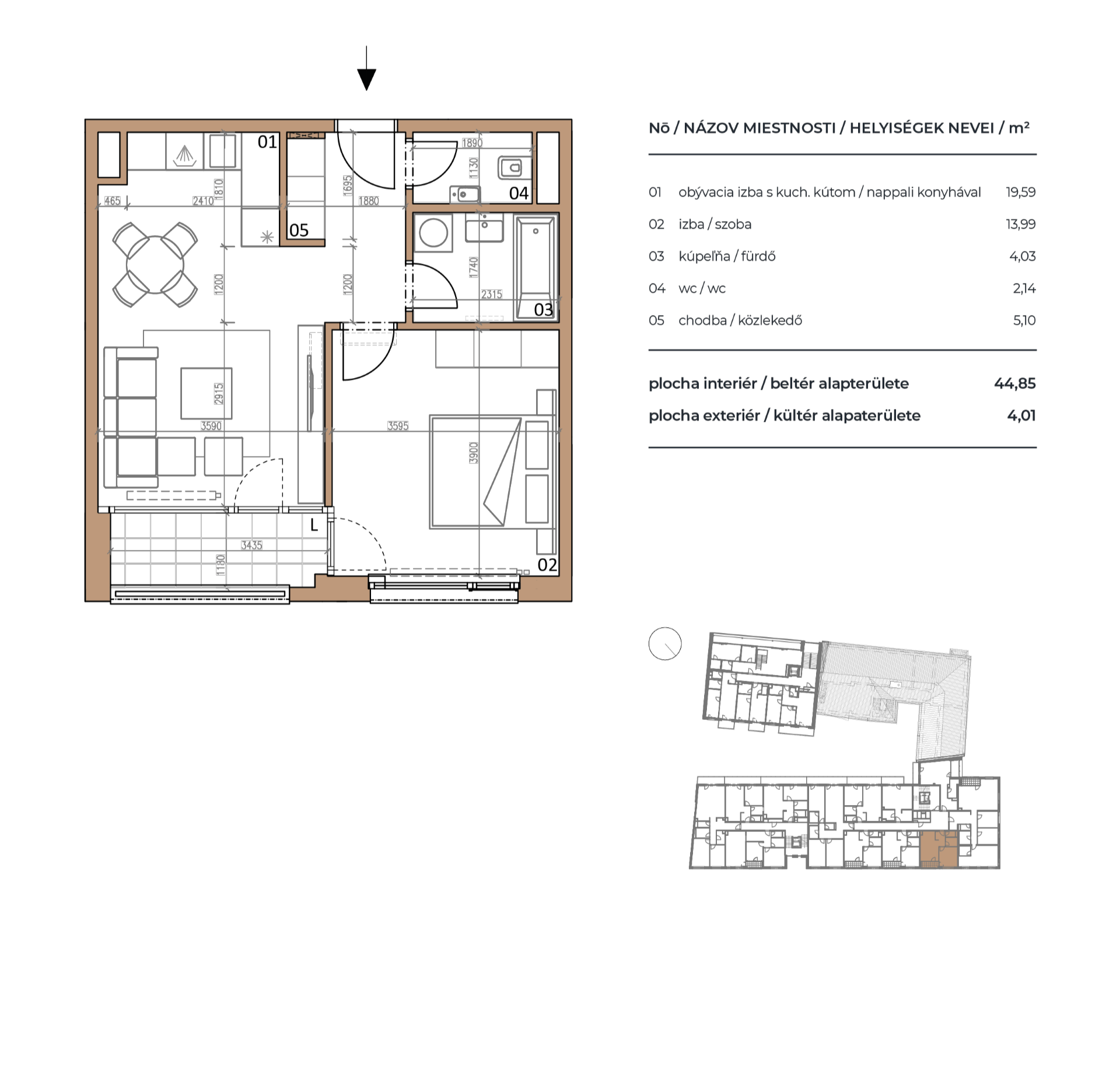 Pri Radnici - A1.4-03 - Pôdorys