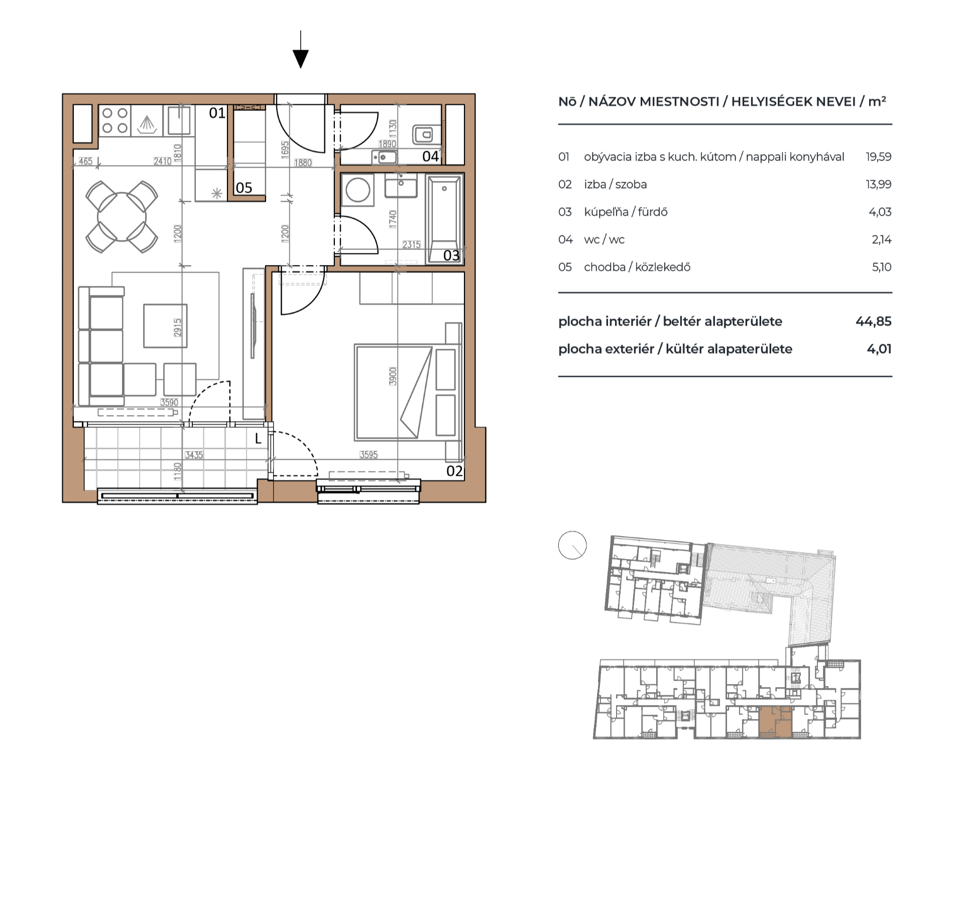 Pri Radnici - A1.4-04 - Pôdorys