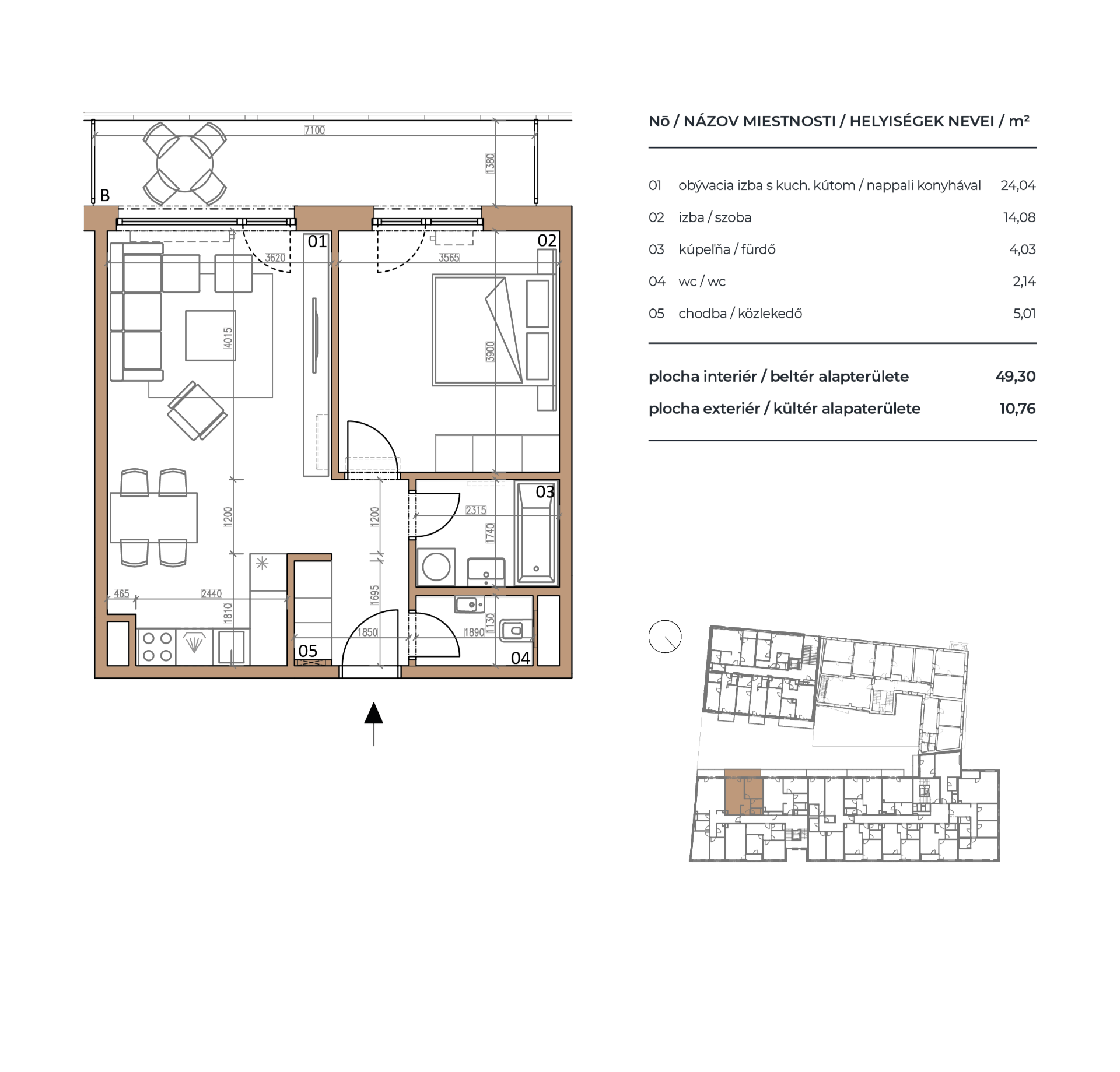 Pri Radnici - B1.3-02 - Pôdorys