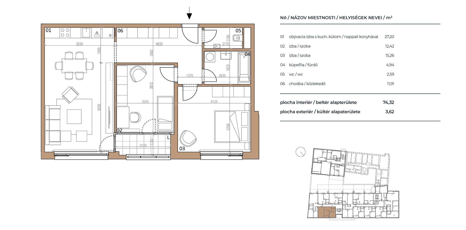 Pri Radnici - B1.3-04 - Pôdorys