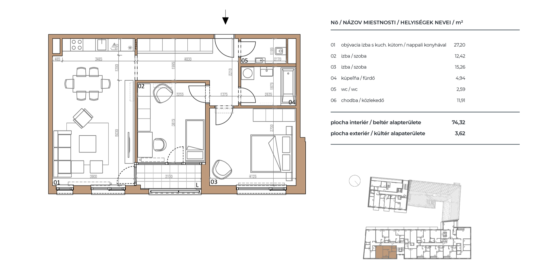 Pri Radnici - B1.4-04 - Pôdorys