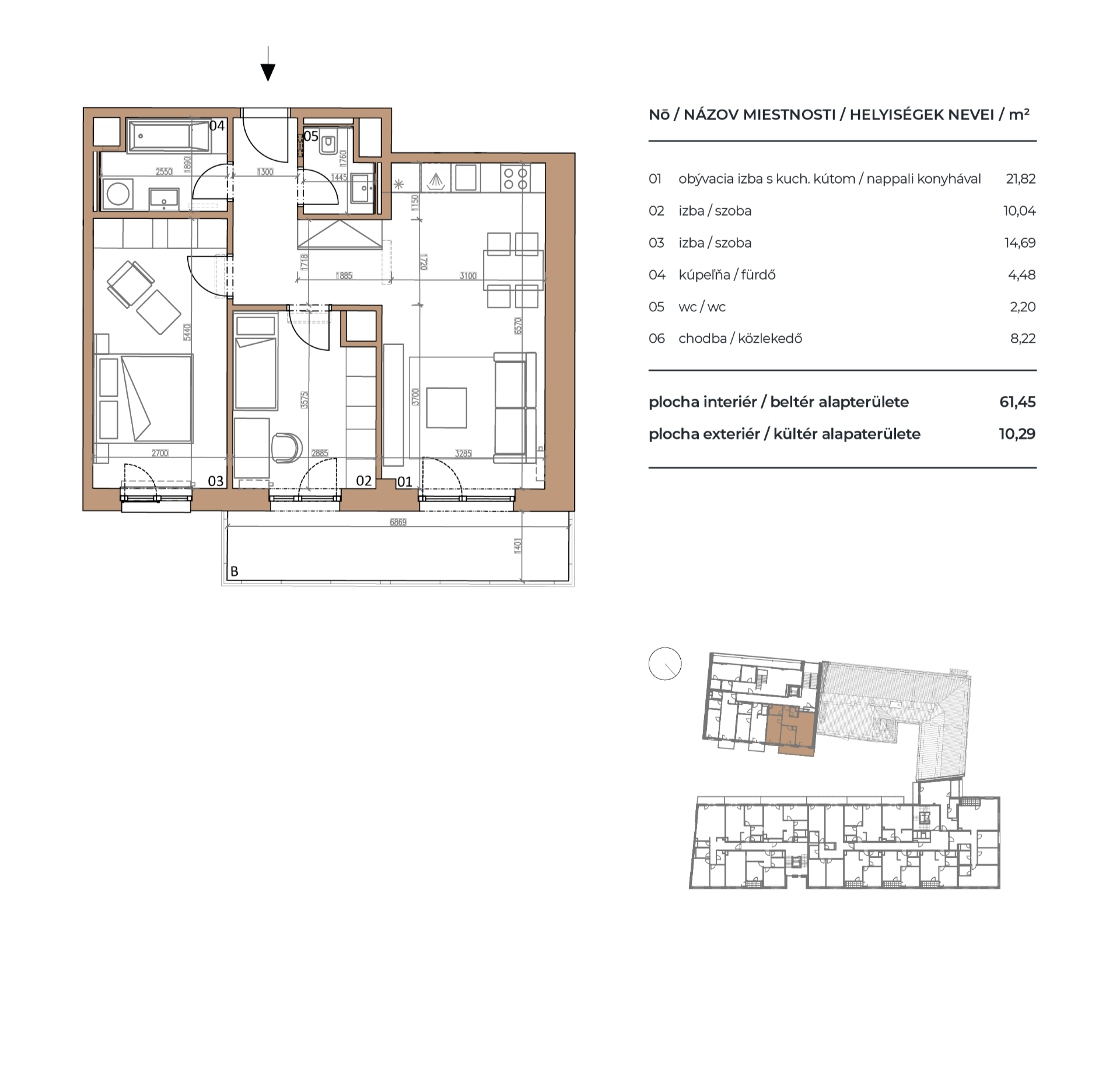 Pri Radnici - B2.4-01 - Pôdorys