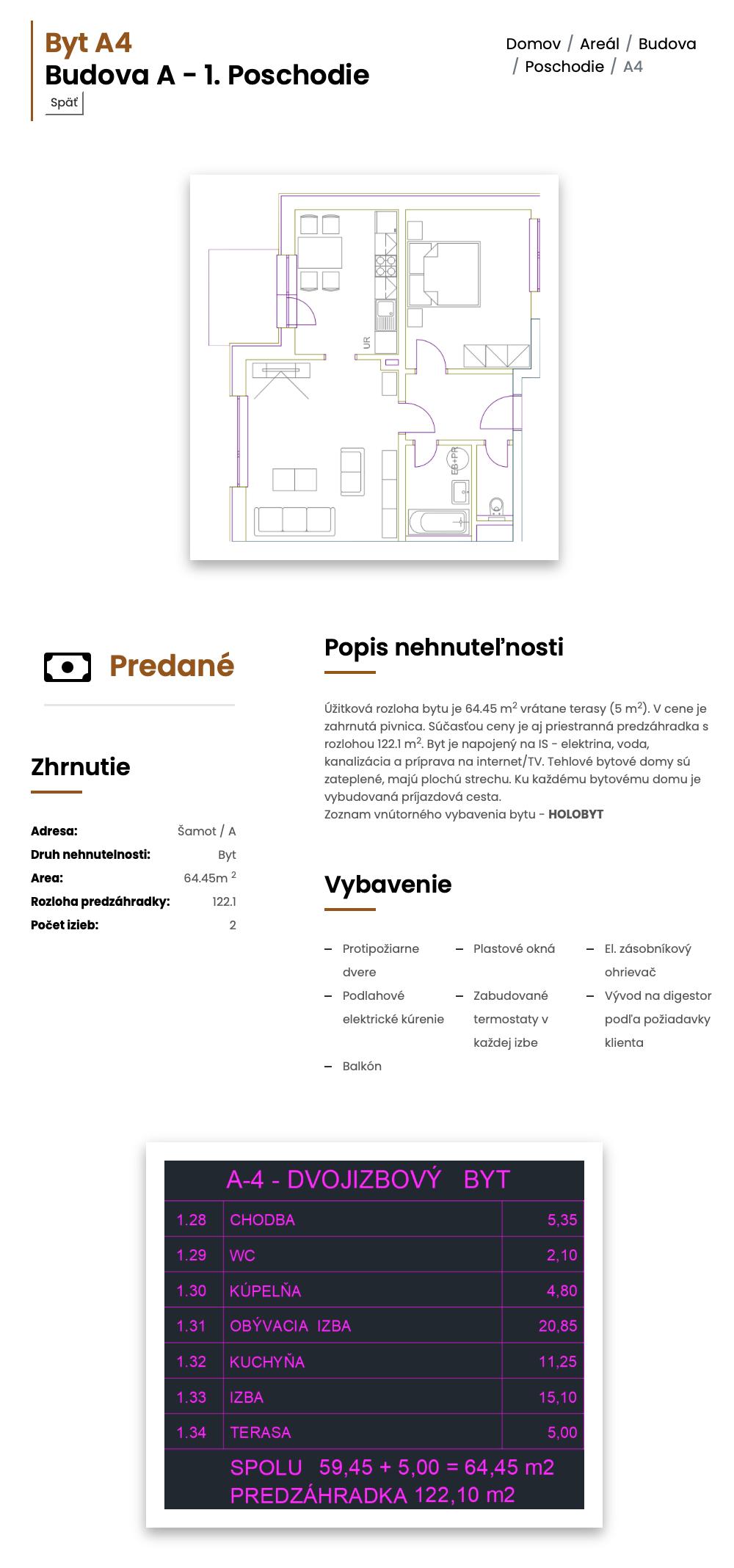 Šamot - A4 - Pôdorys