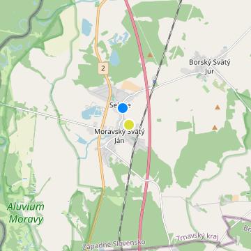 Panské Záhrady - map