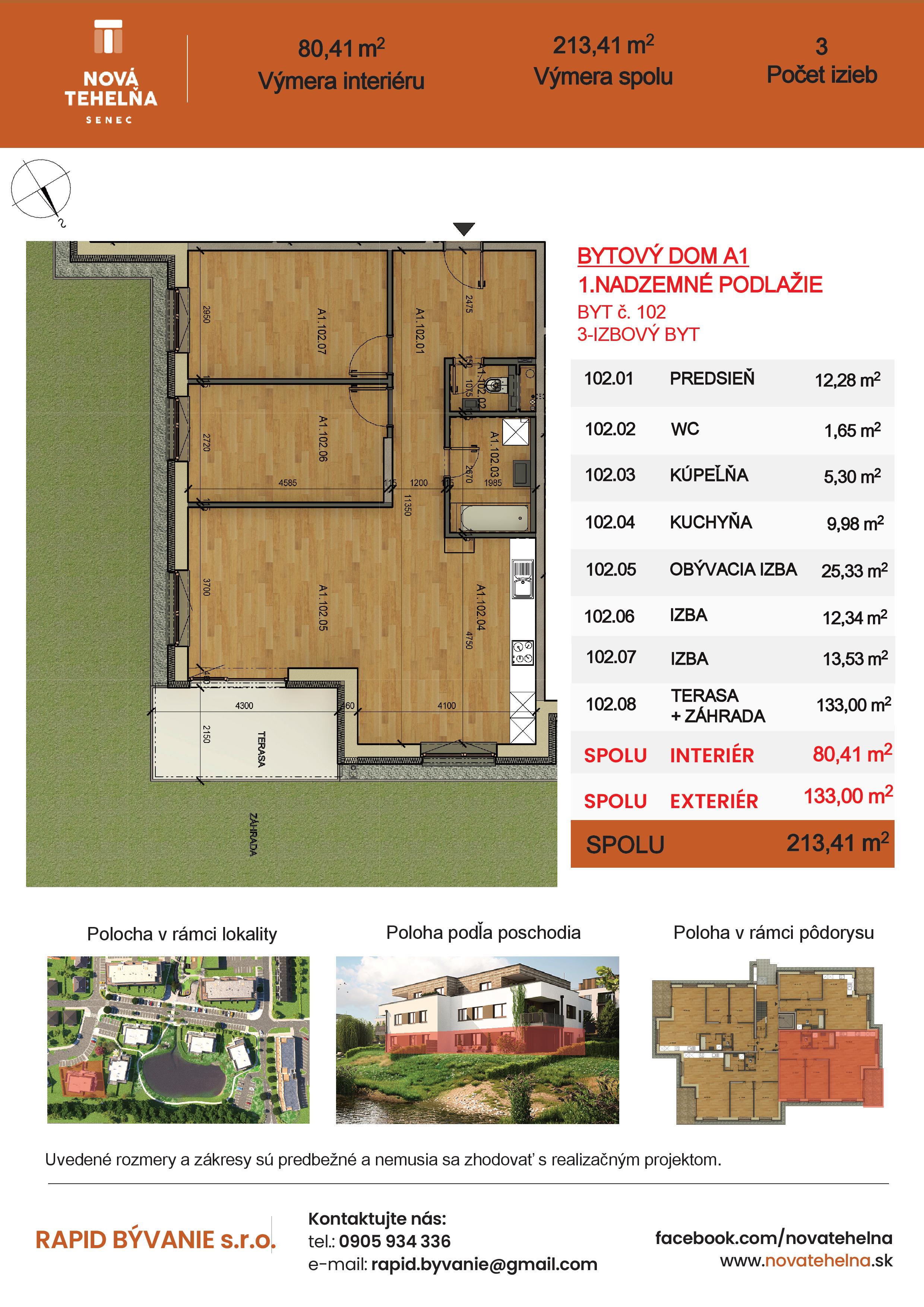 Nová Tehelňa - A1.102 - Pôdorys