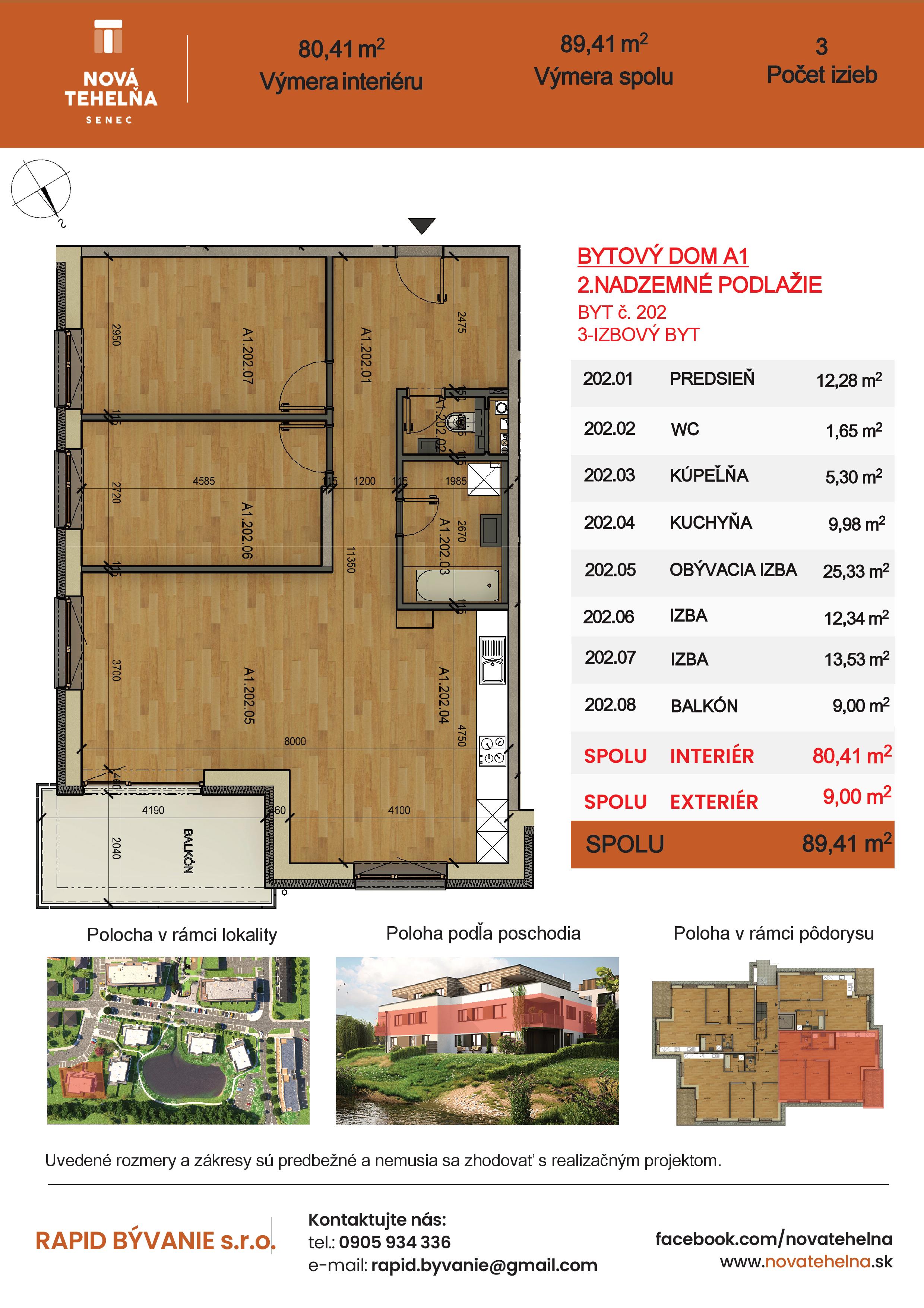 Nová Tehelňa - A1.202 - Pôdorys