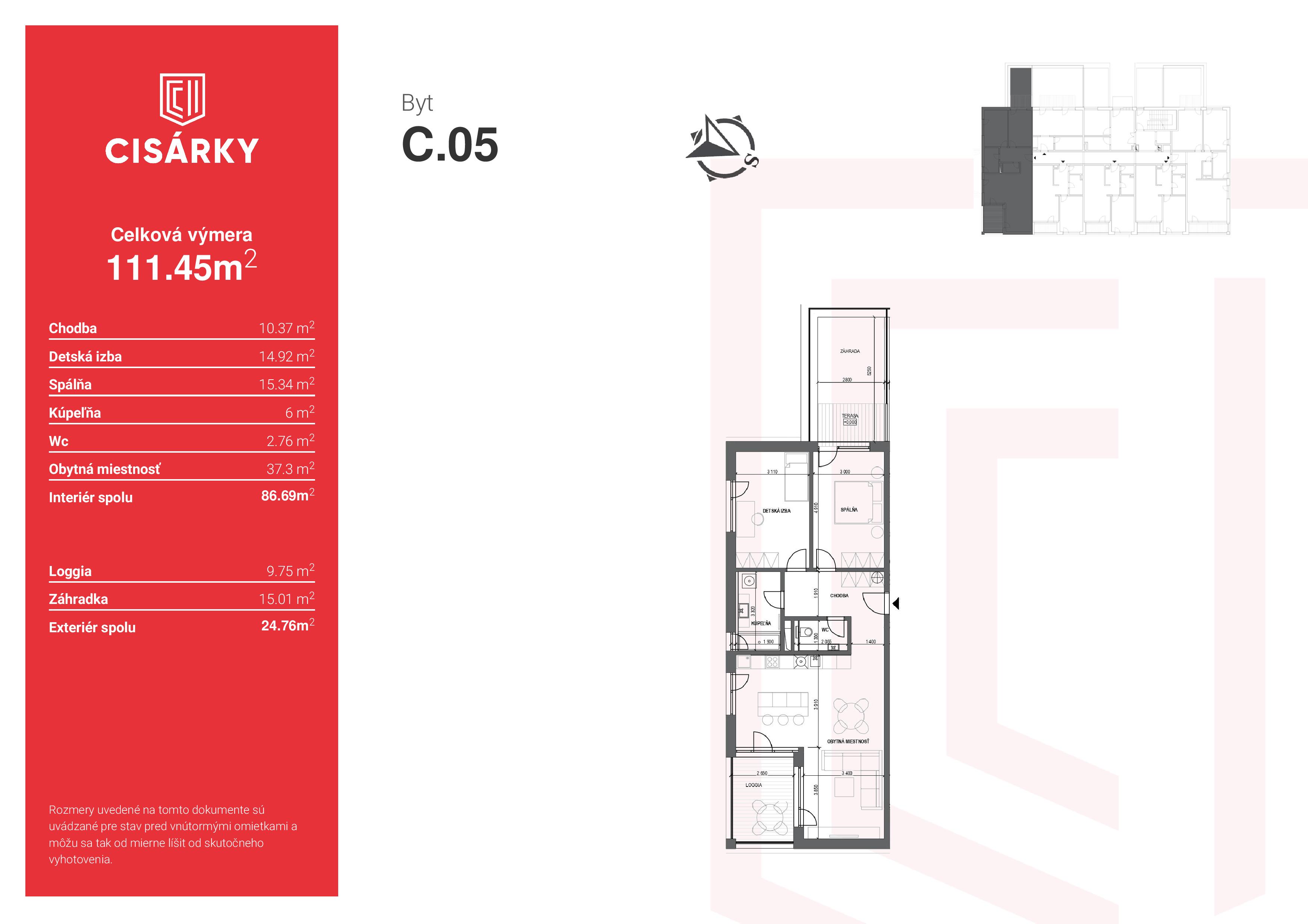 Cisárky - C.05 - Pôdorys