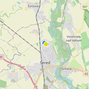 Viladomy Púpavová - map
