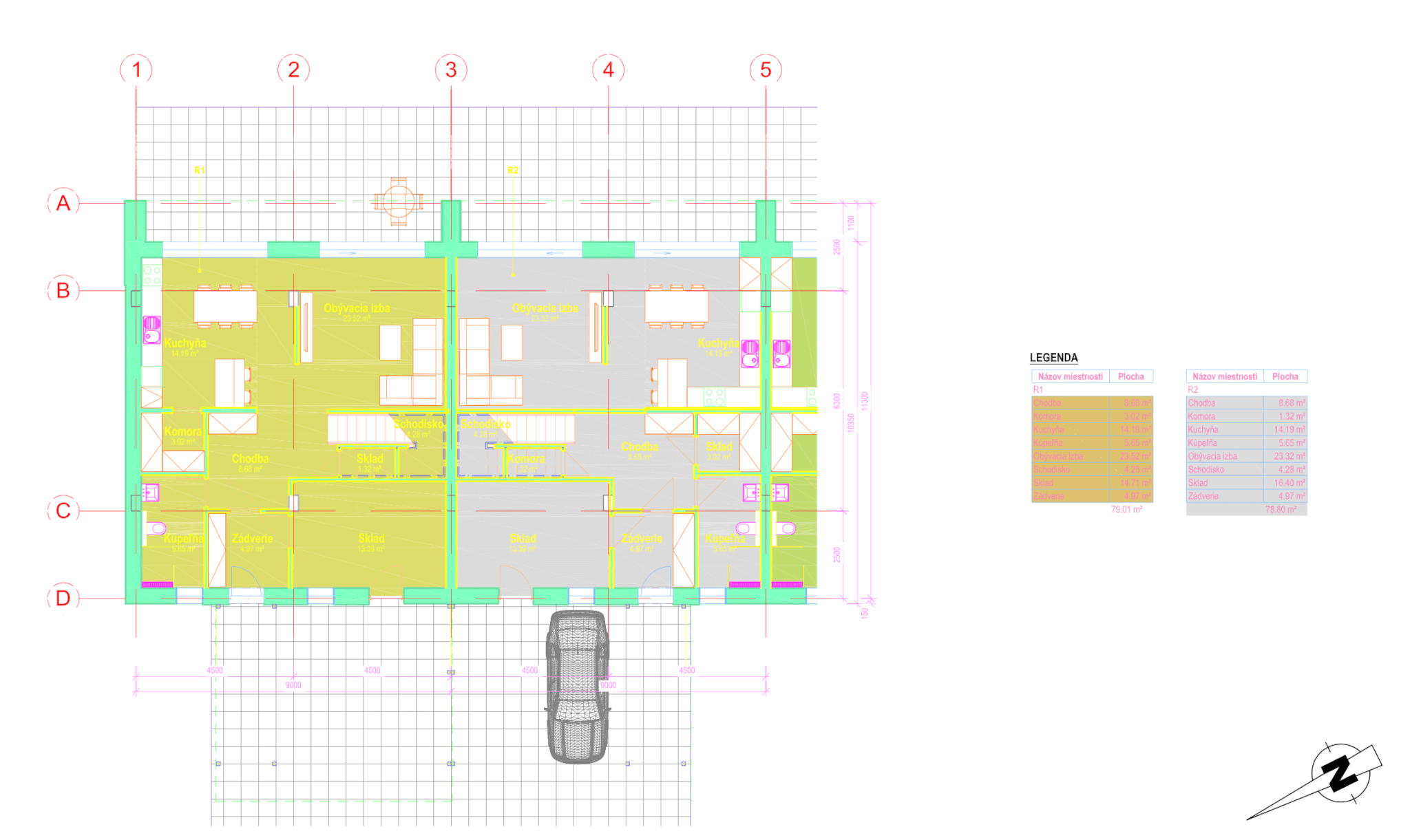 Bývanie Skalka - 46 - Pôdorys